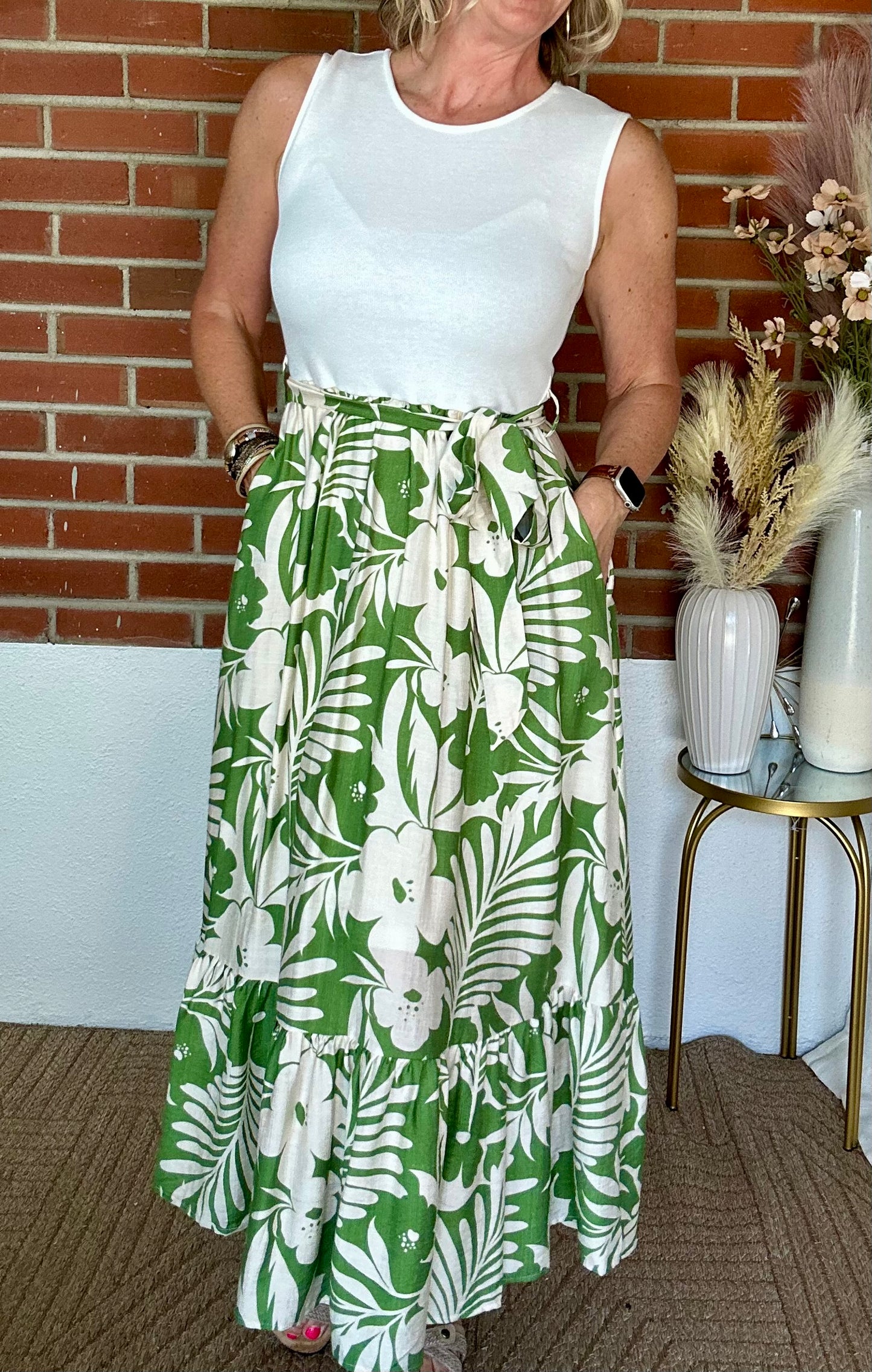 Combo Floral Maxi Dress