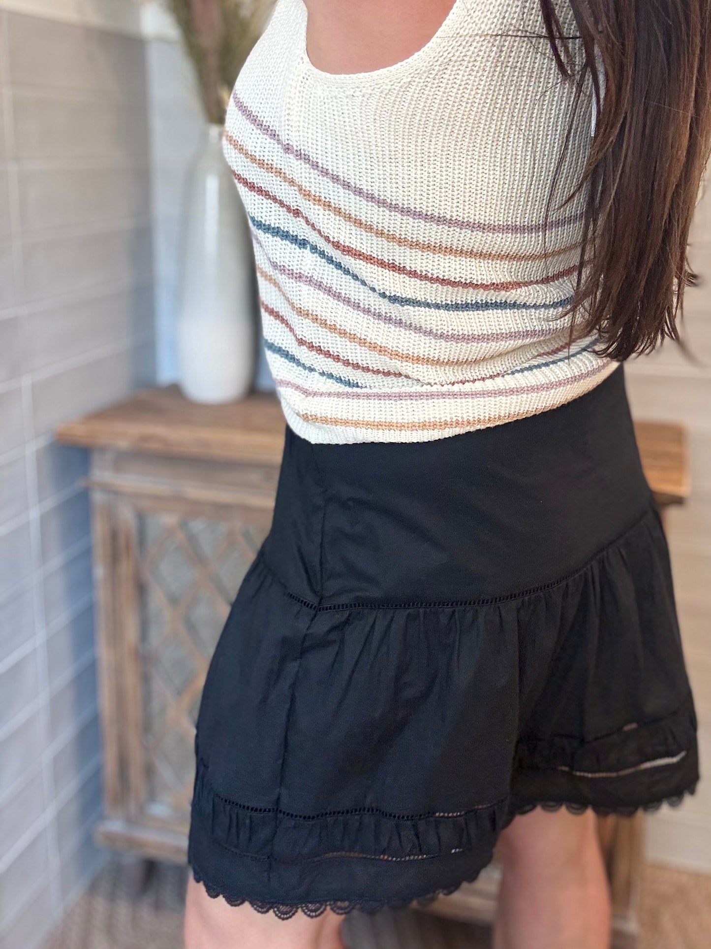 Black Lace Skirt