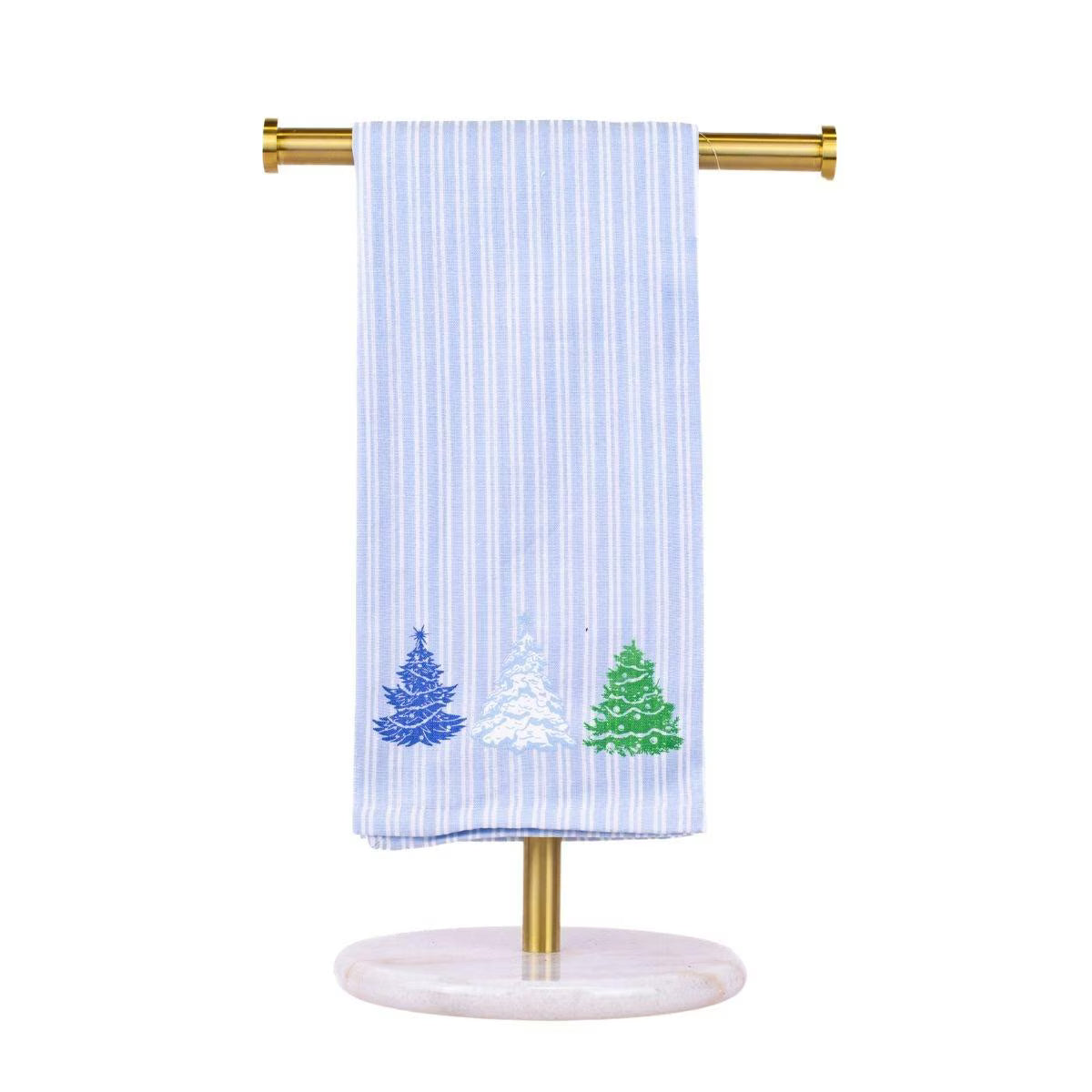 Evergreen Dreams Stripe Hand Towel