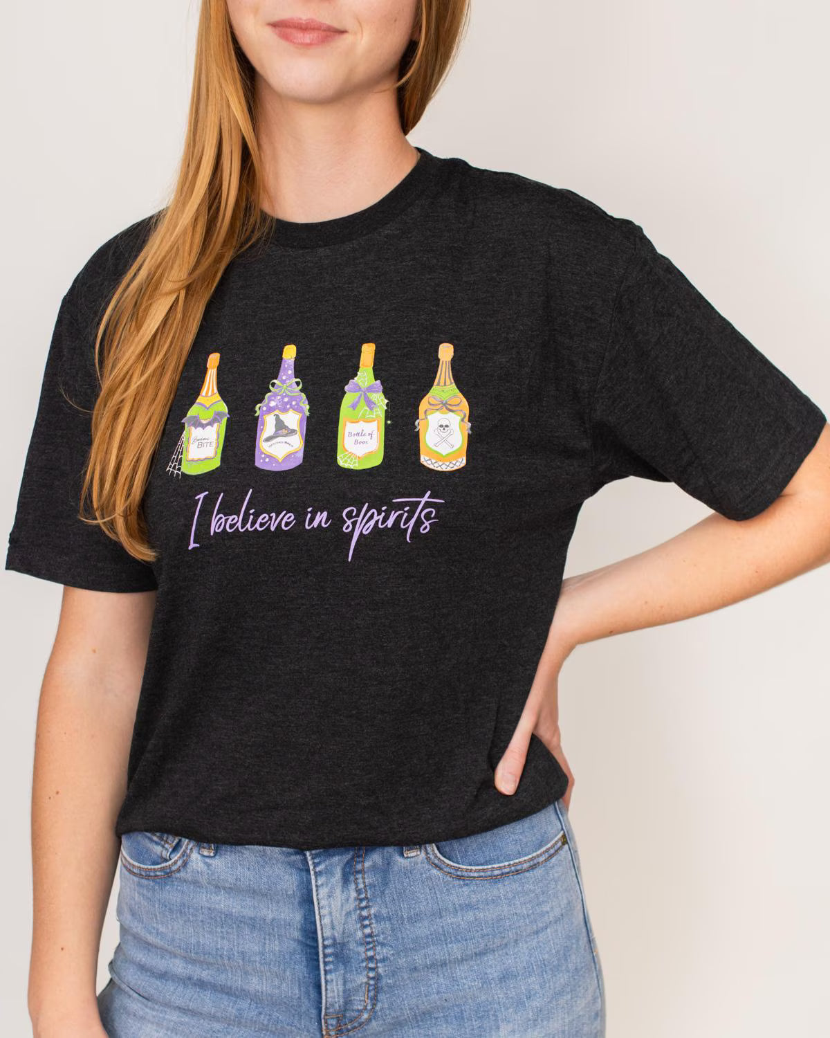 I Believe in Spirits Crew Neck T-Shirt