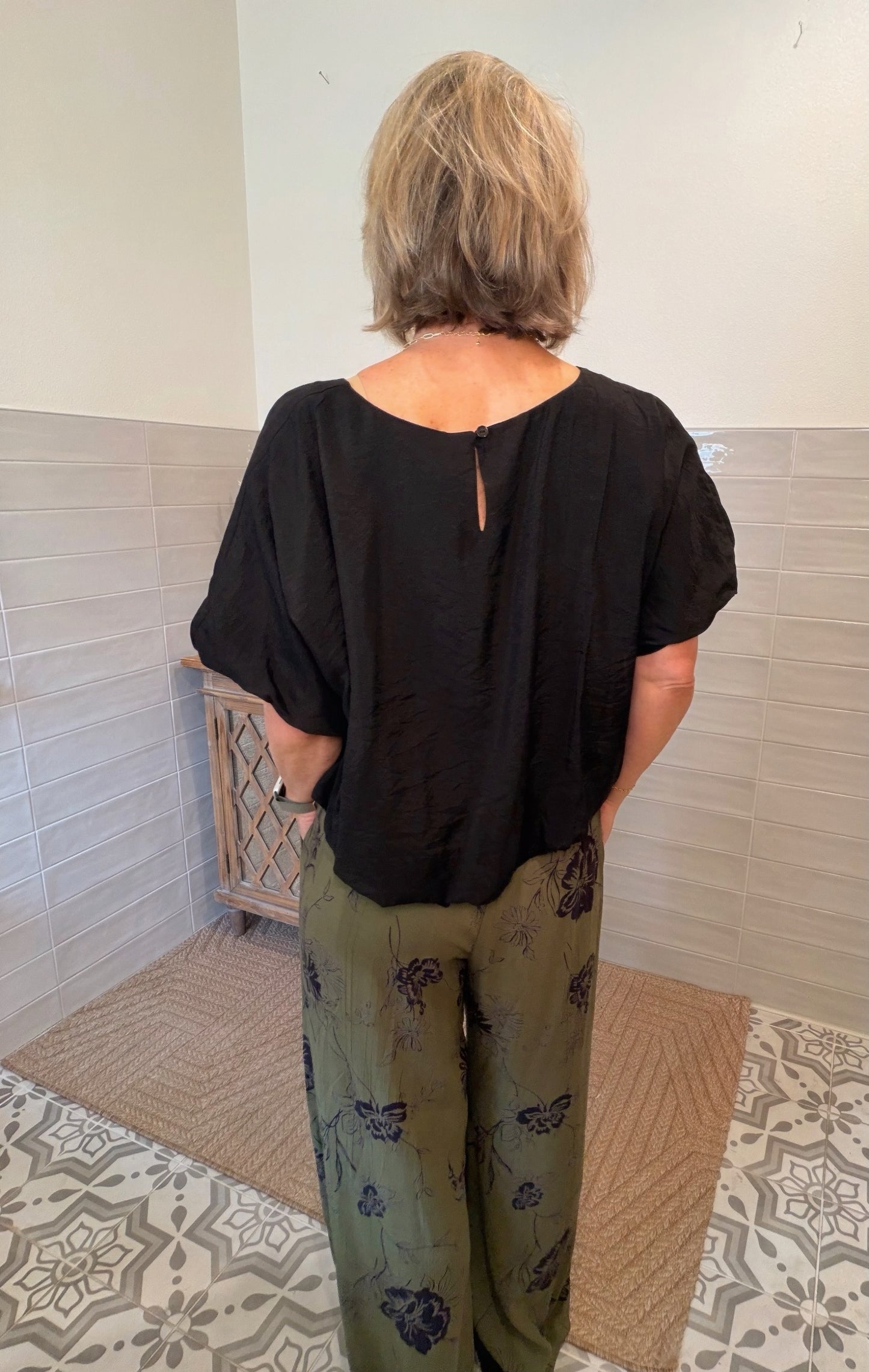 Olive Tie Waist Pants