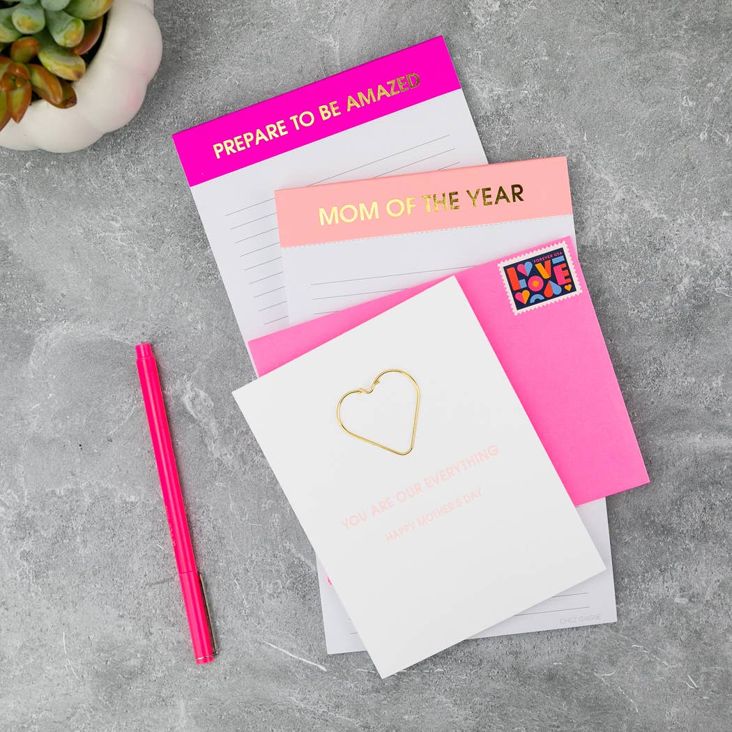 Mom of The Year - Lined Notepad