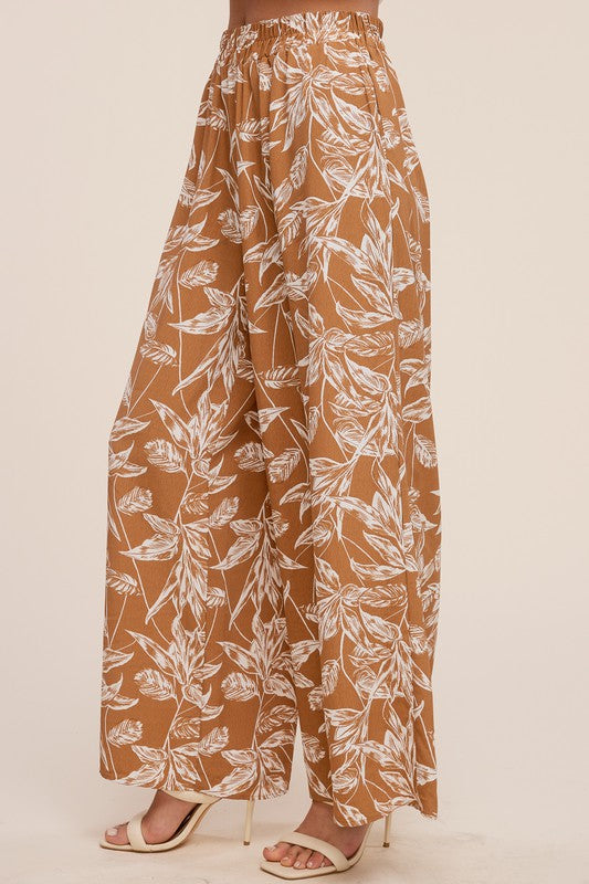 Palazzo Pants - Camel - Small