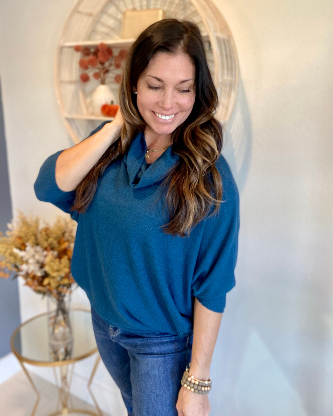 Dolman Sleeve Sweater - Best Seller - Ink Blue