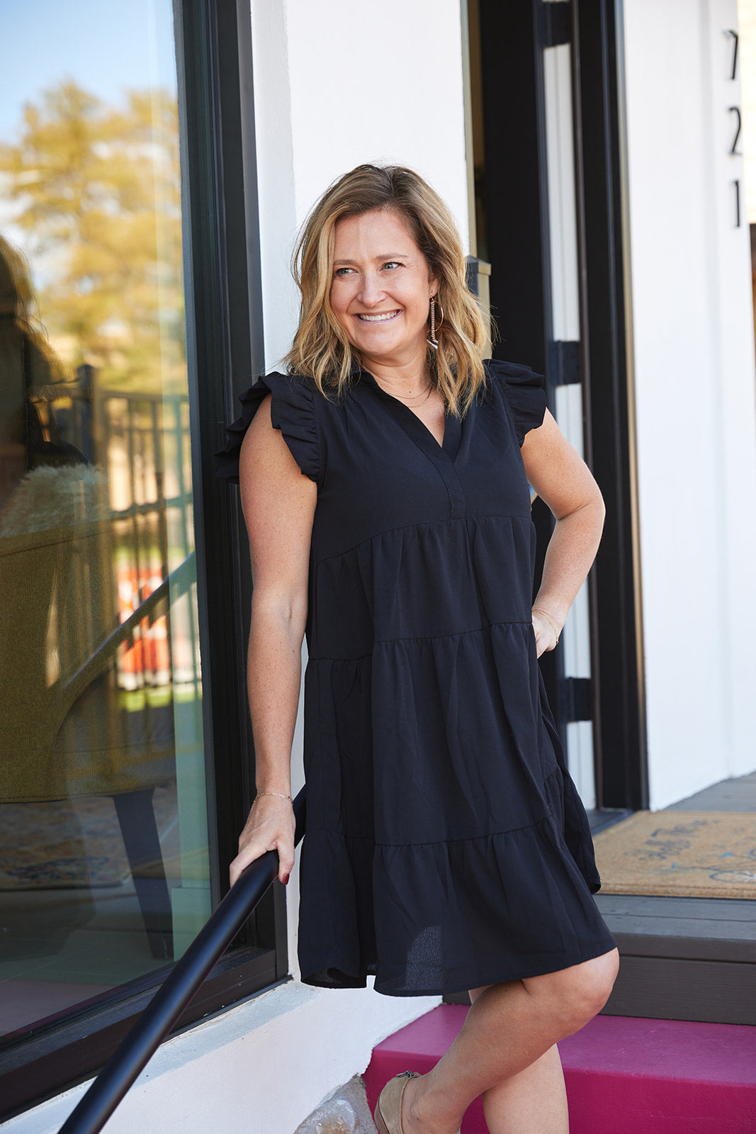 Black Flutter Dress
