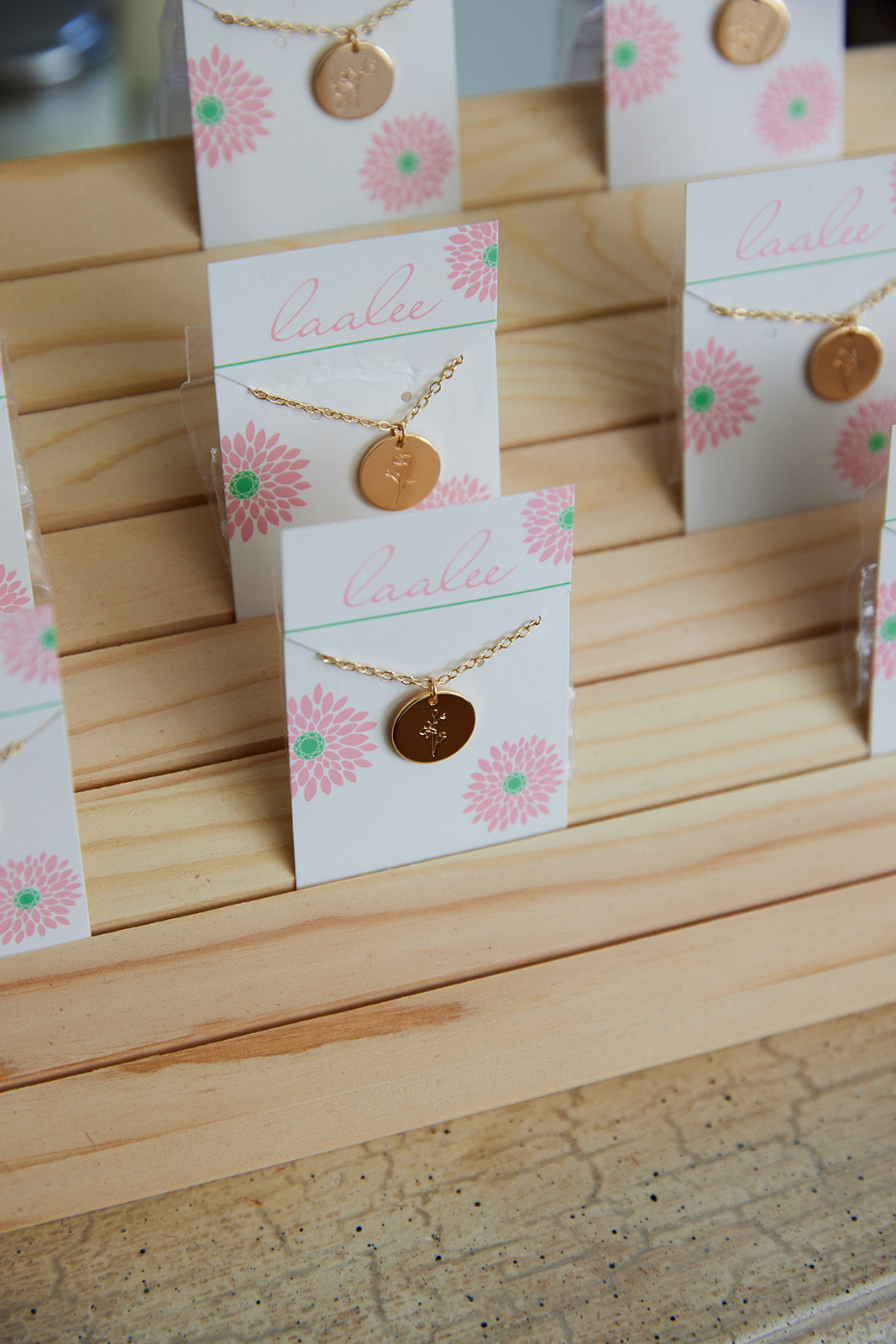Gold Birth Flower Necklaces