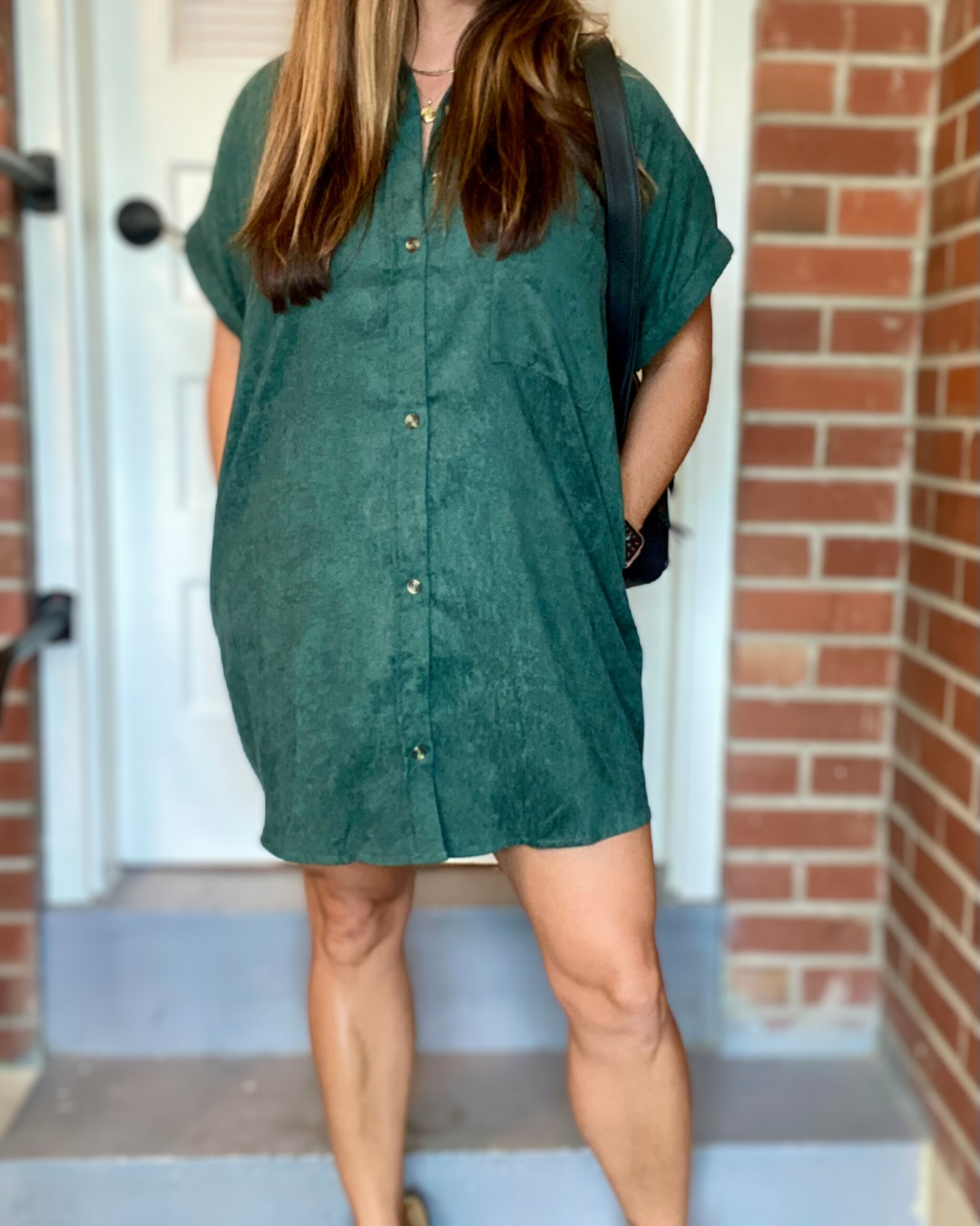 Corduroy Forest Dress