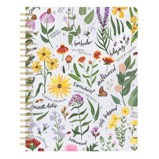 Wildflower Botanicals Spiral Notebook