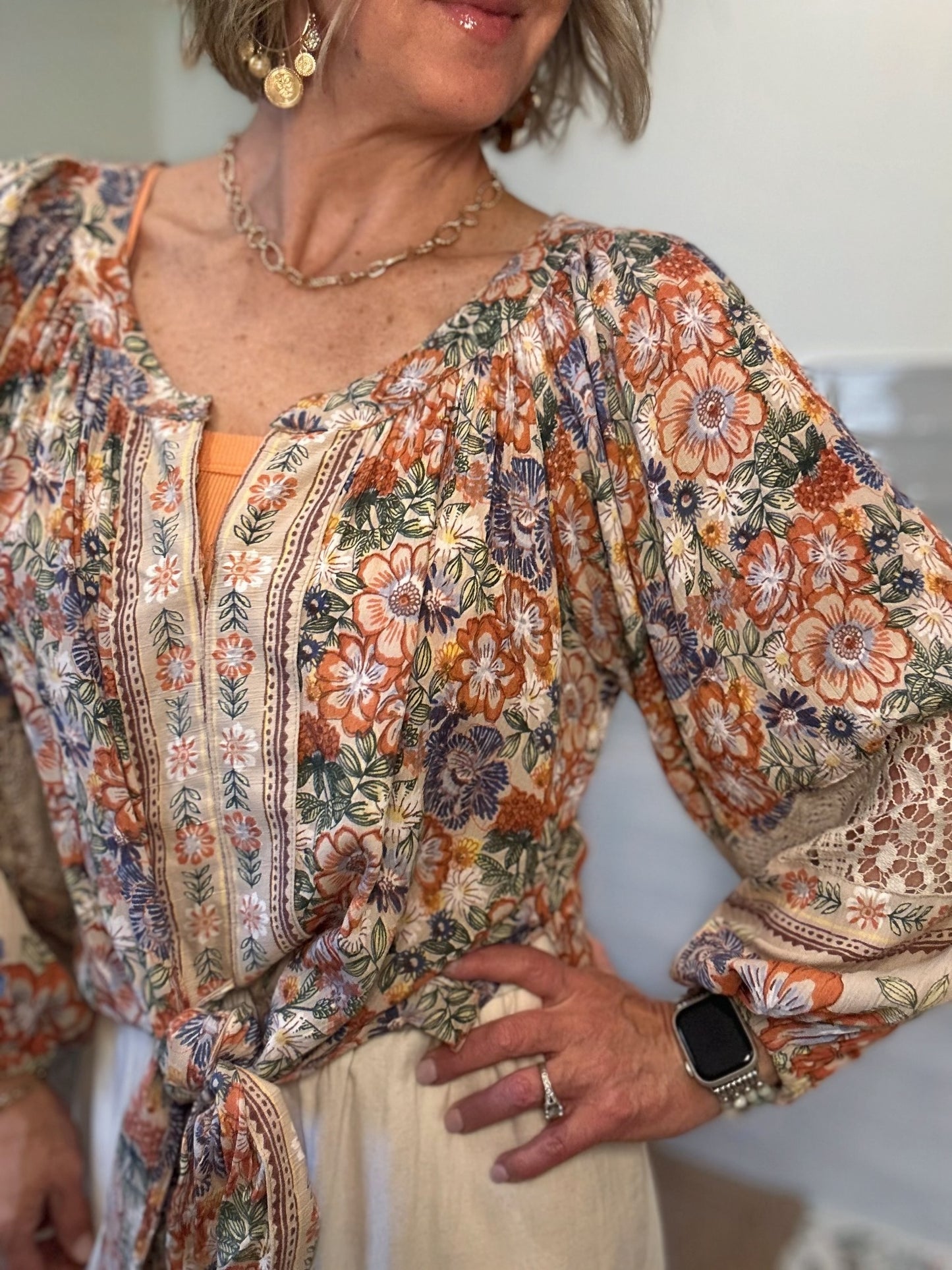 Sand Crochet Blouse