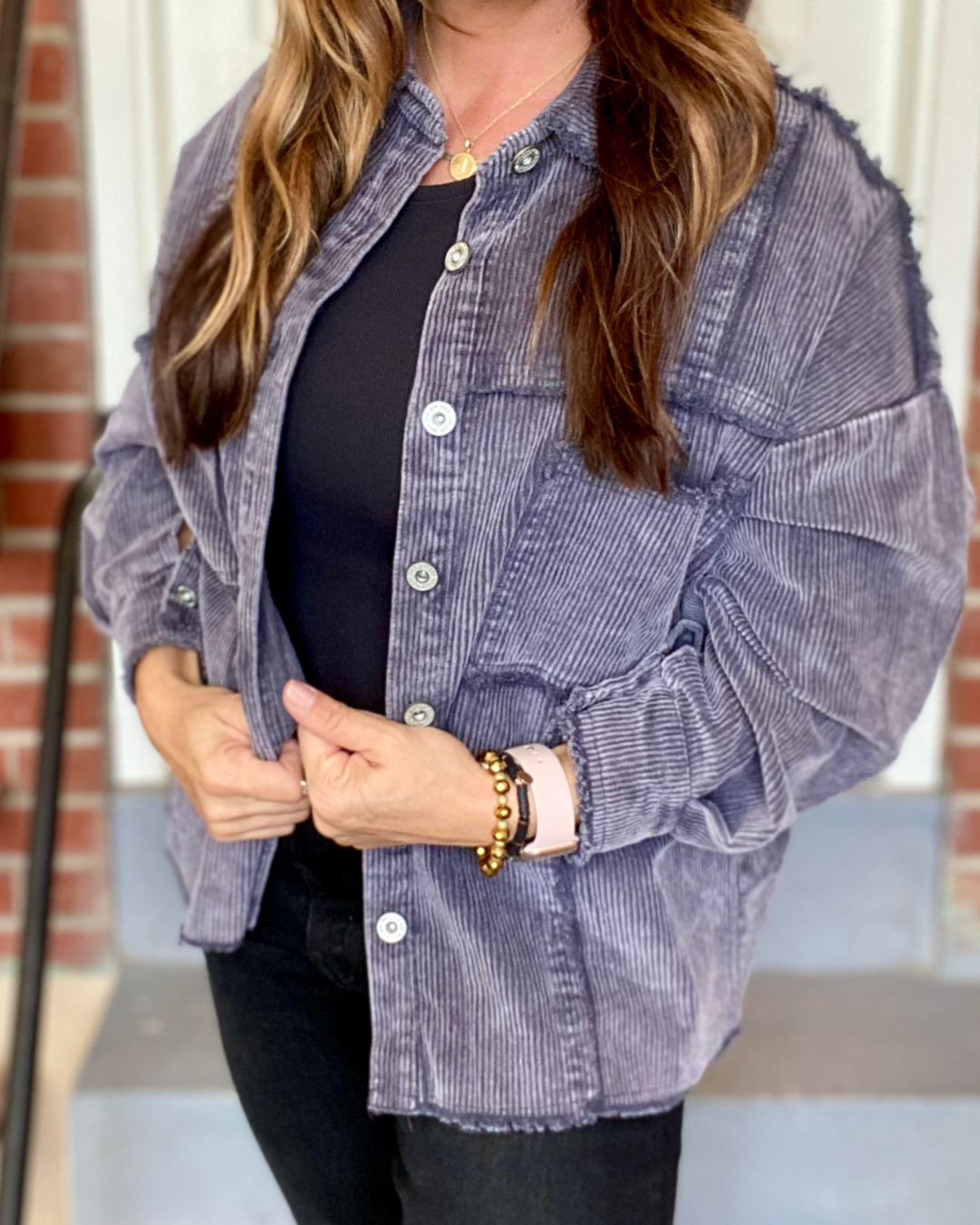 Stone Wash Jacket - Slate Blue