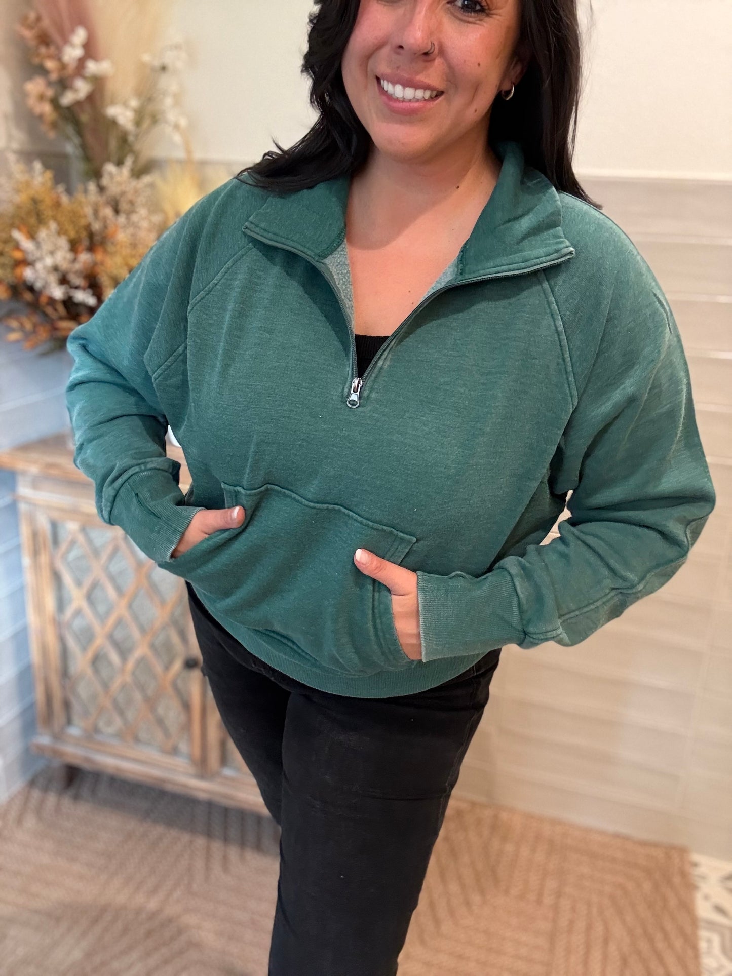 Dk Green Cozy Sweatshirt