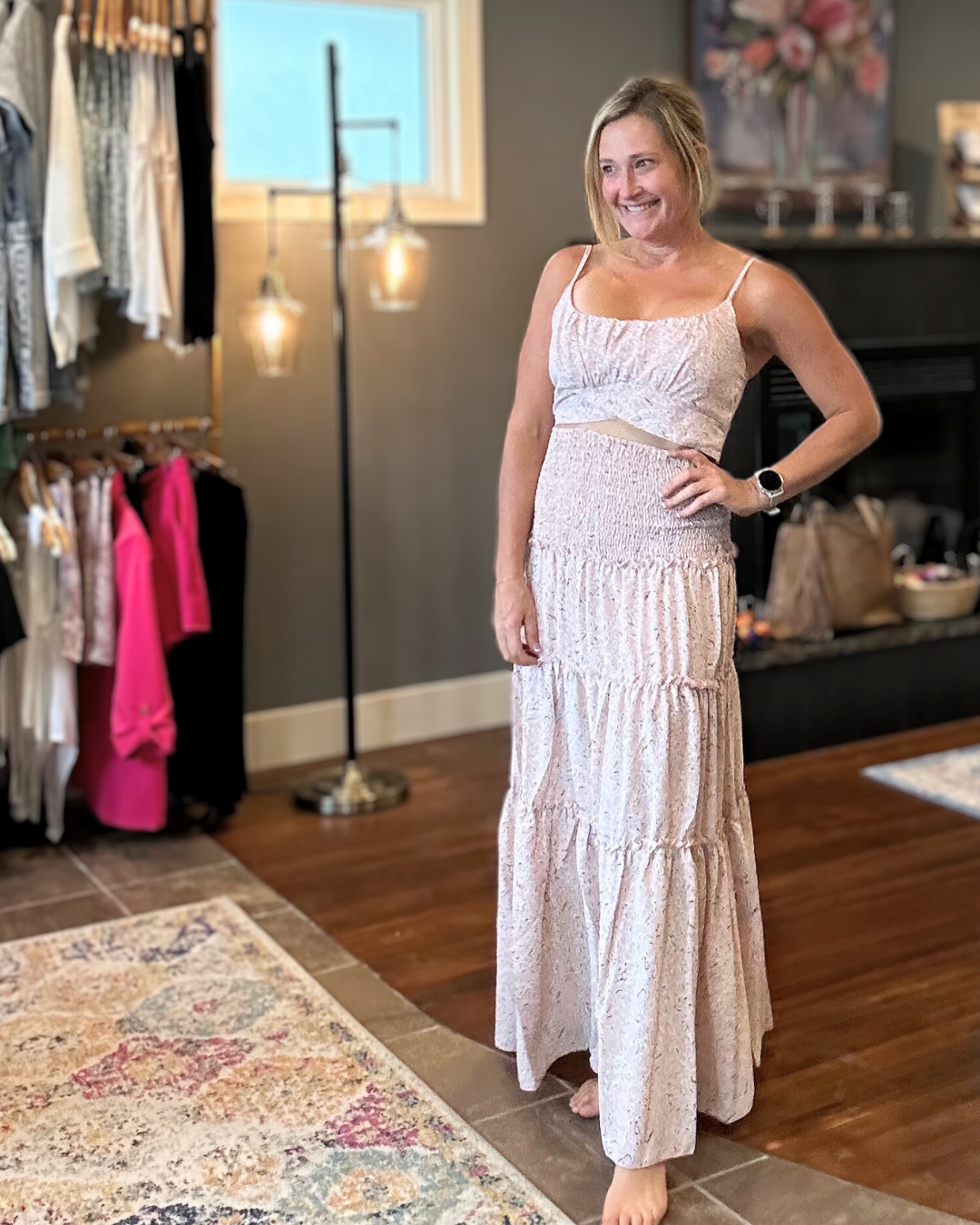 Rose Summer Maxi Skirt