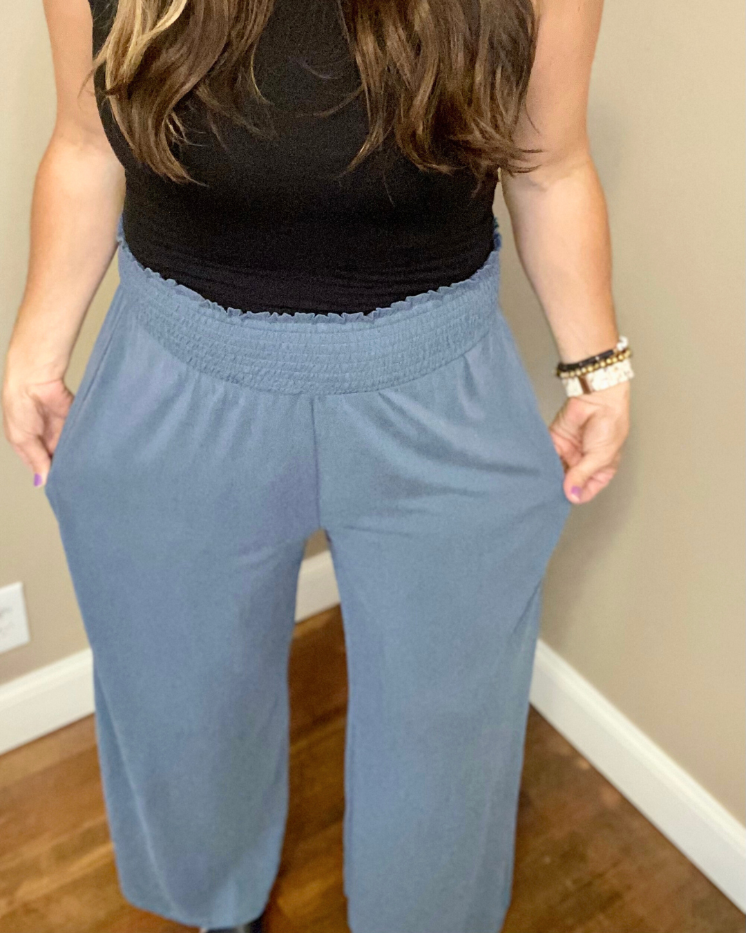 Modal Wide Pants - Teal