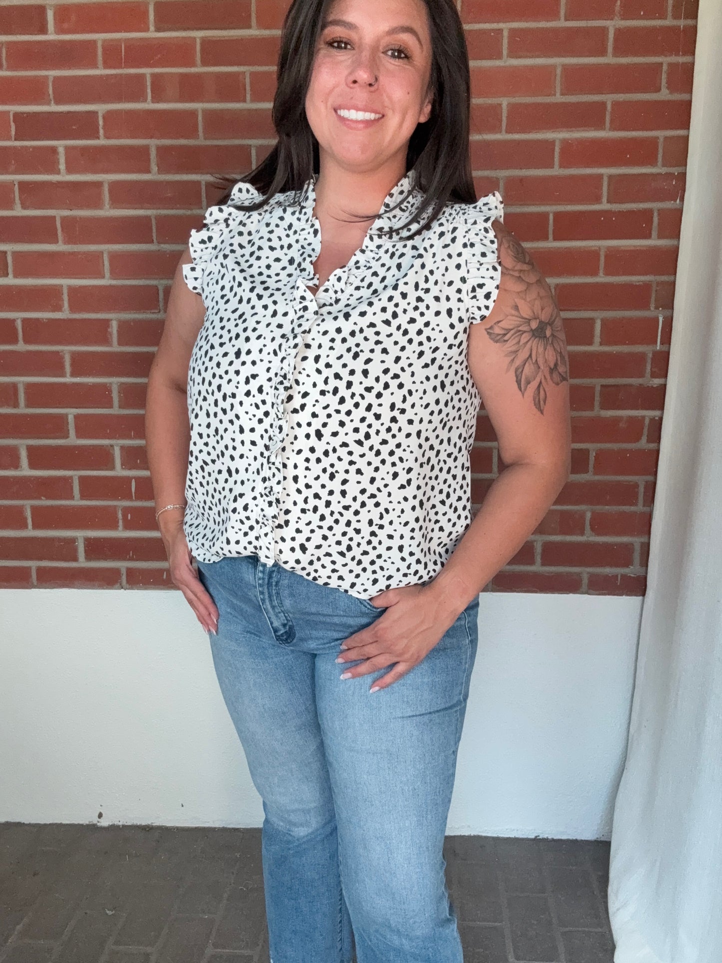 Ivory Smocked Blouse