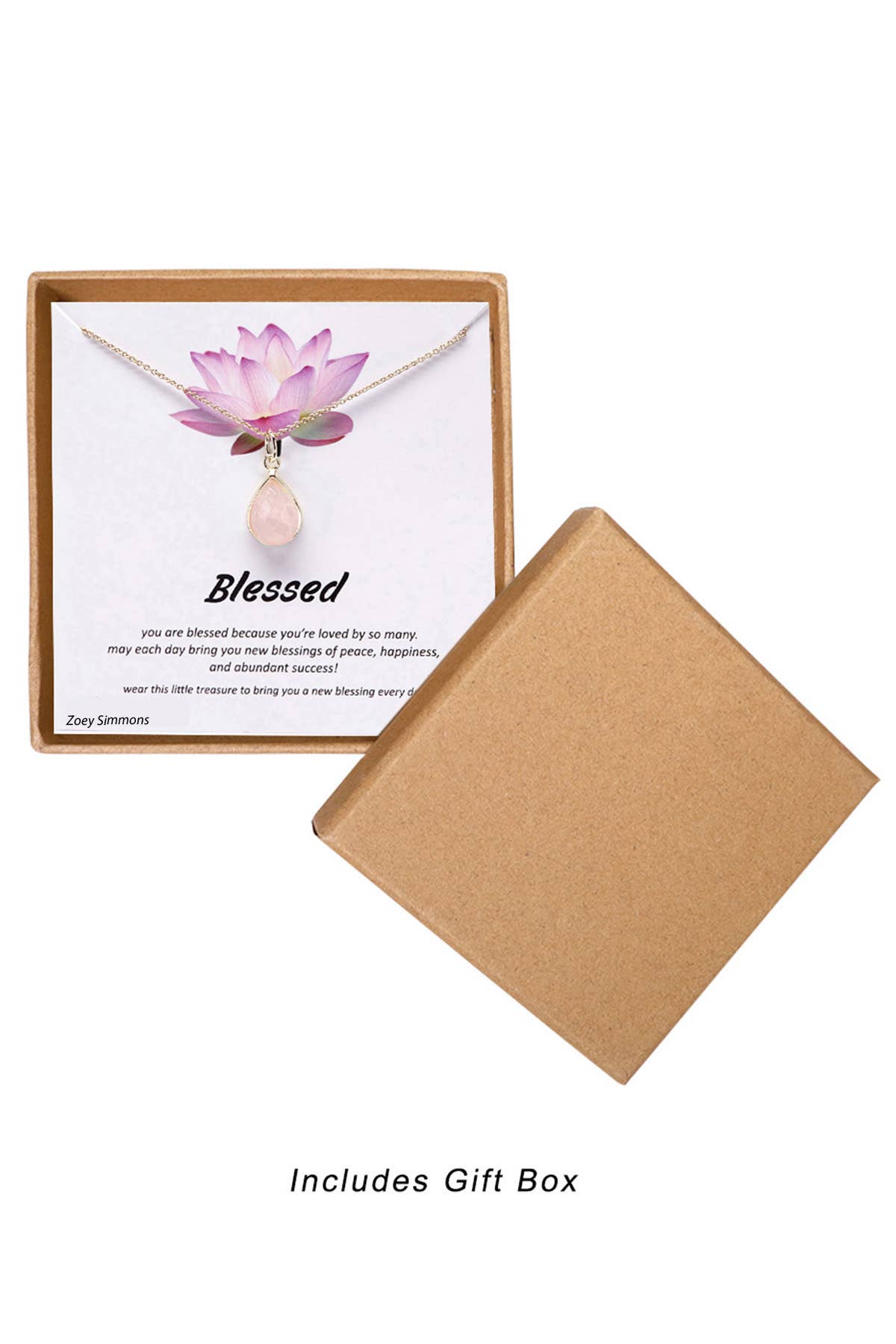 Blessed' Boxed Charm Necklace - GF