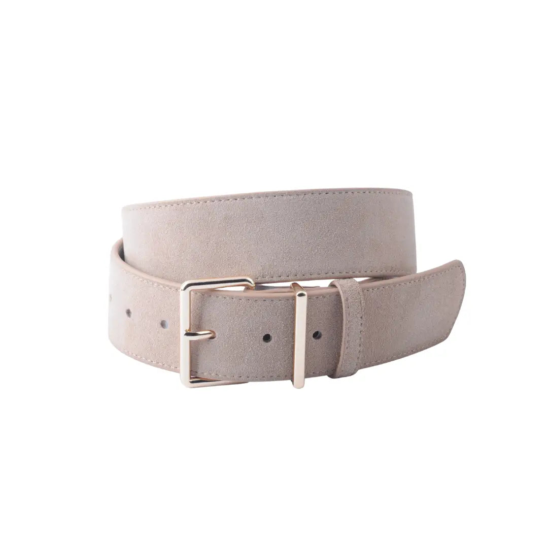 Essential Suede Belt - Almond