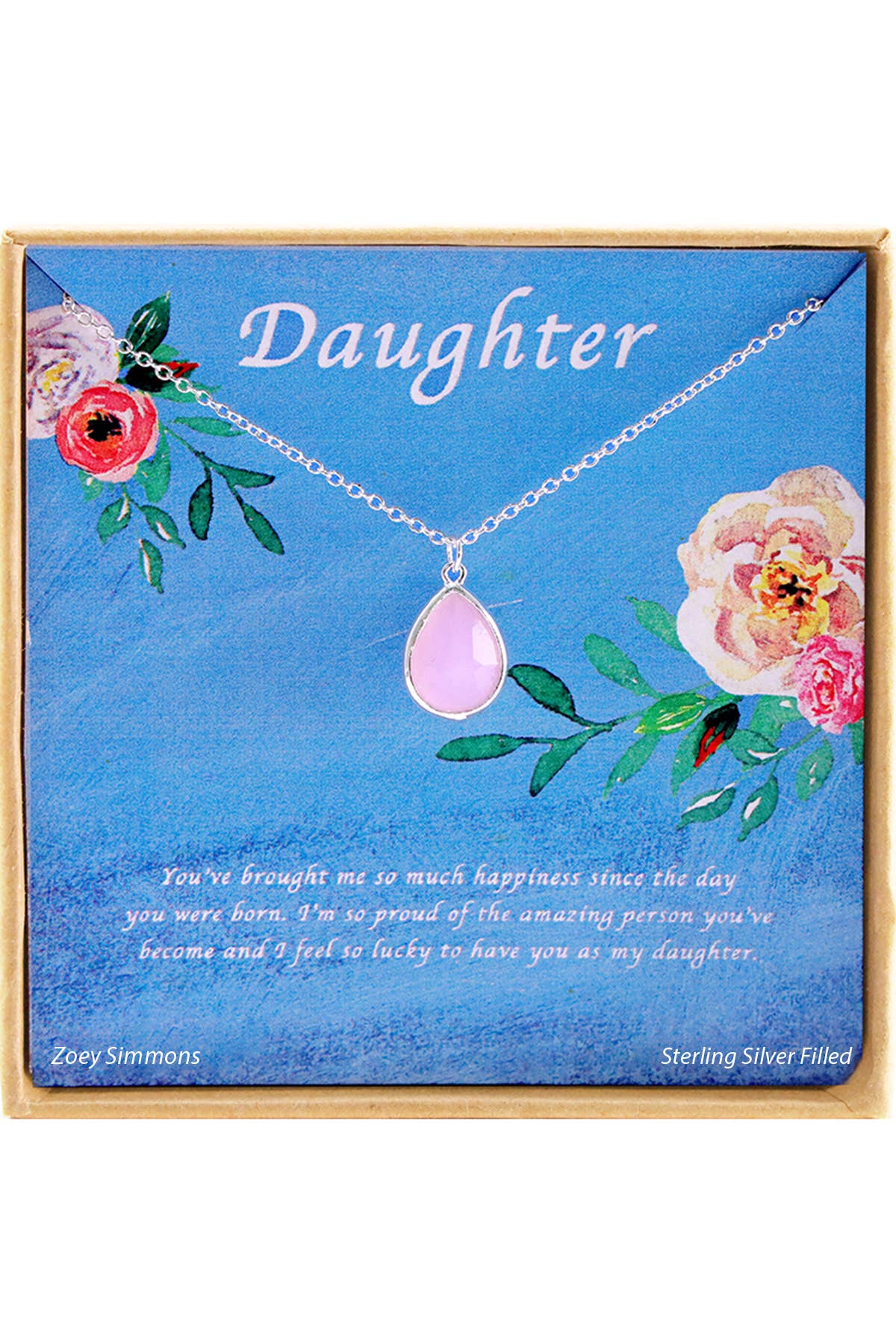 Daughter' Boxed Charm Necklace - SF