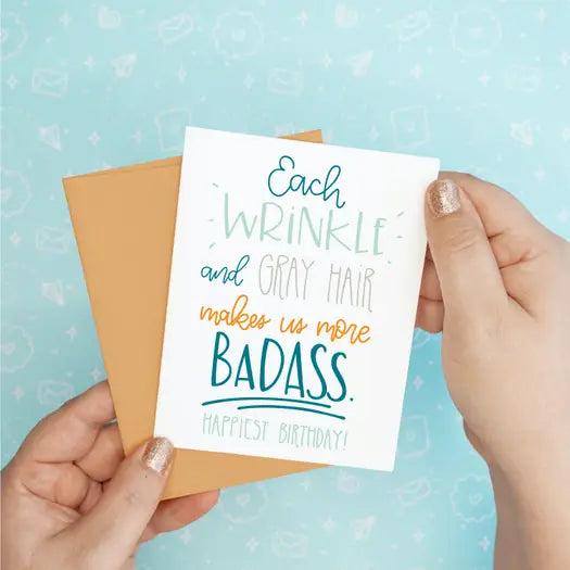 Wrinkle and Gray Greeting Card