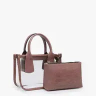 Stacey Clear Handbag - Black