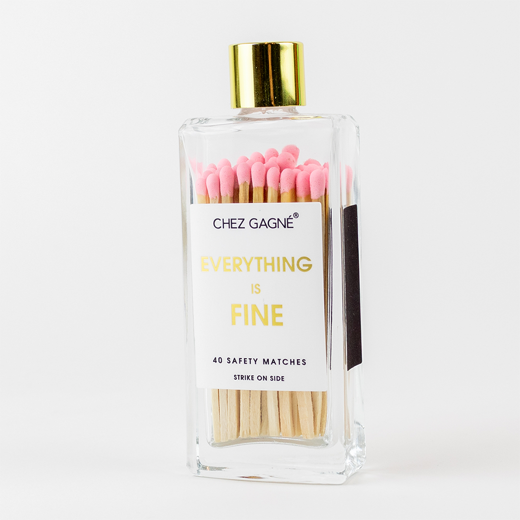 Everything is Fine Matches - Glass Bottle Matchsticks