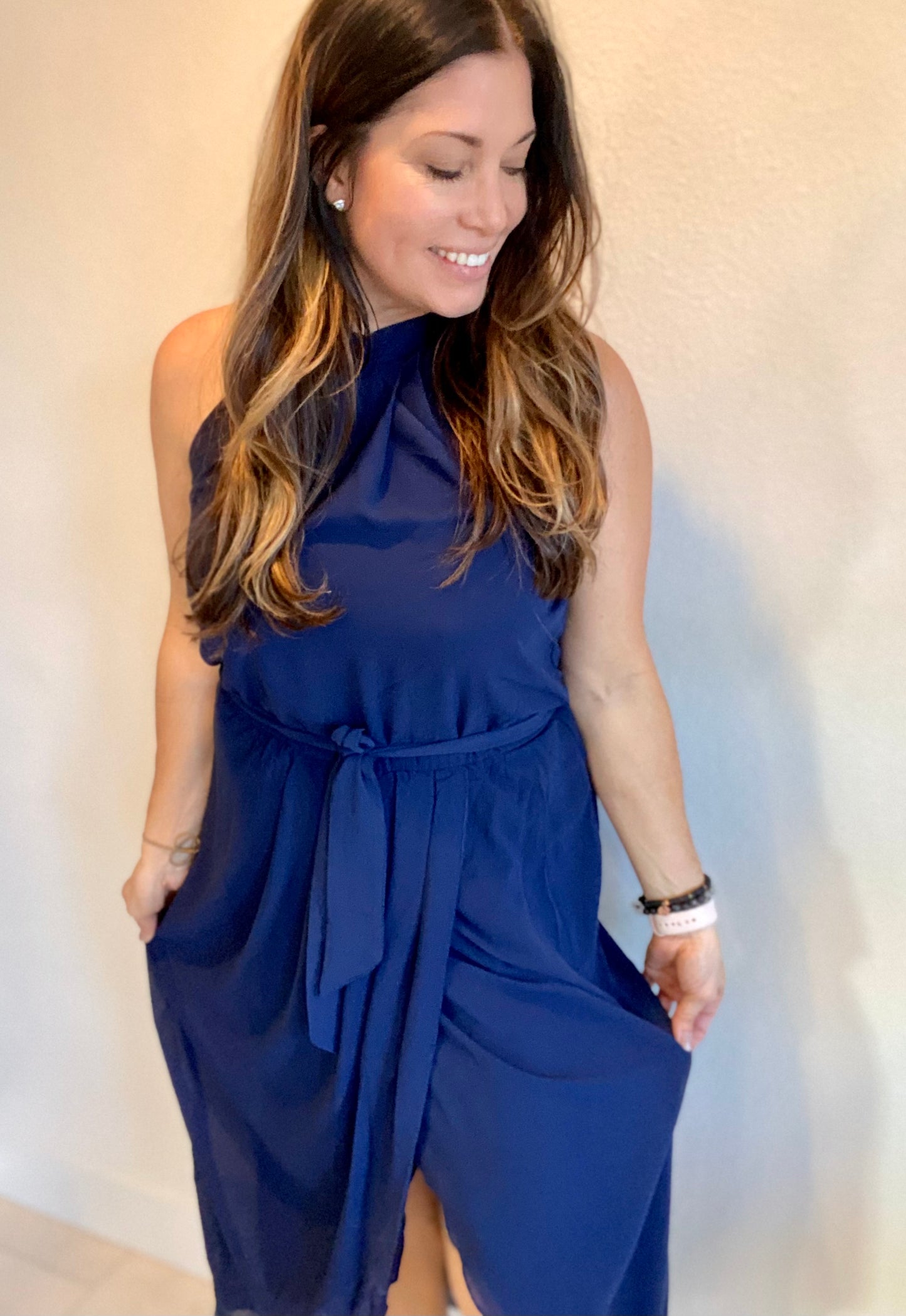 Empire Navy Dress