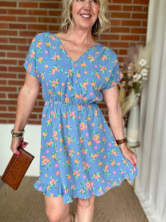 Slate Blue Dress - Small and Medium