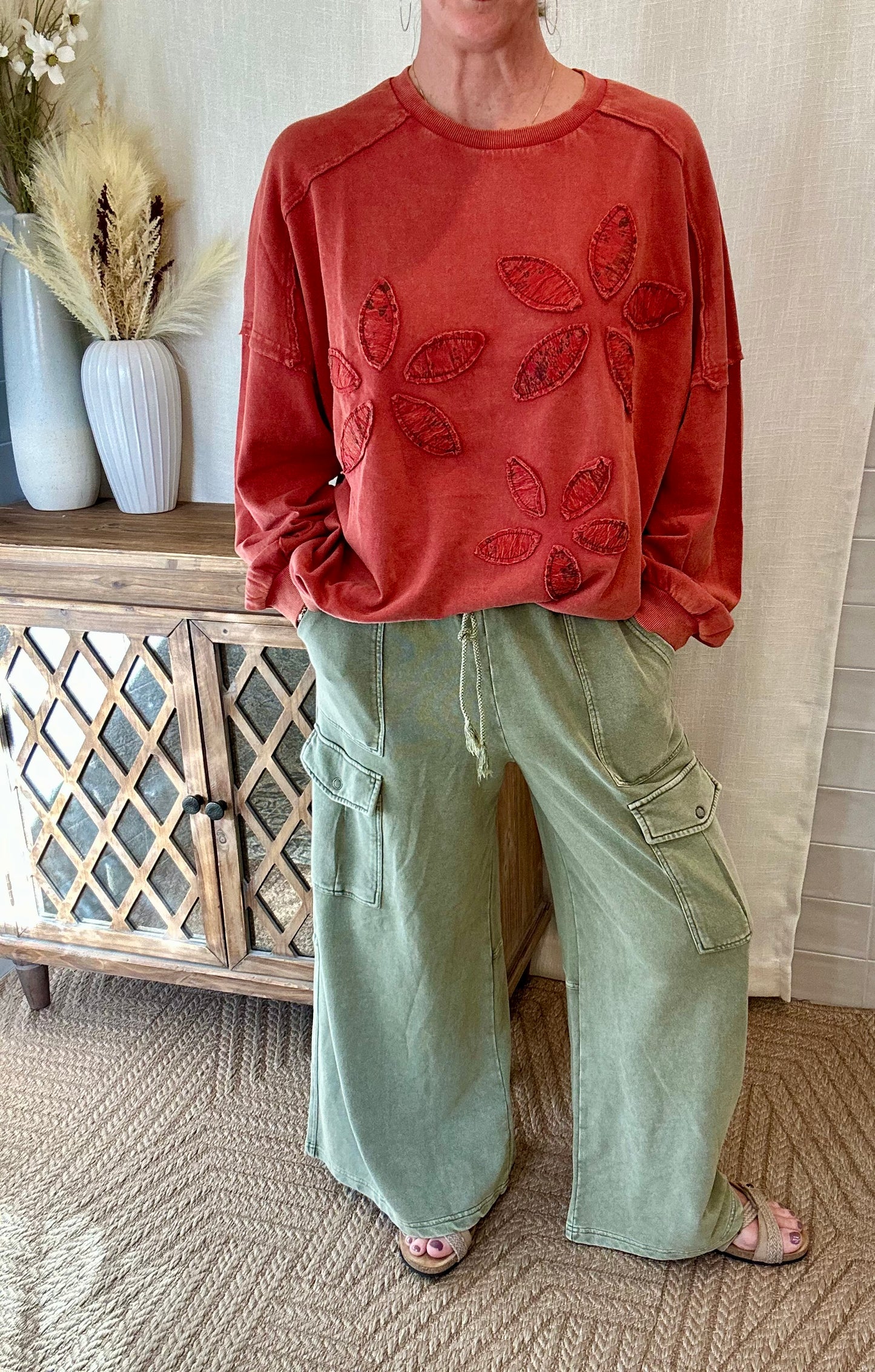 Washed Cargo Pants