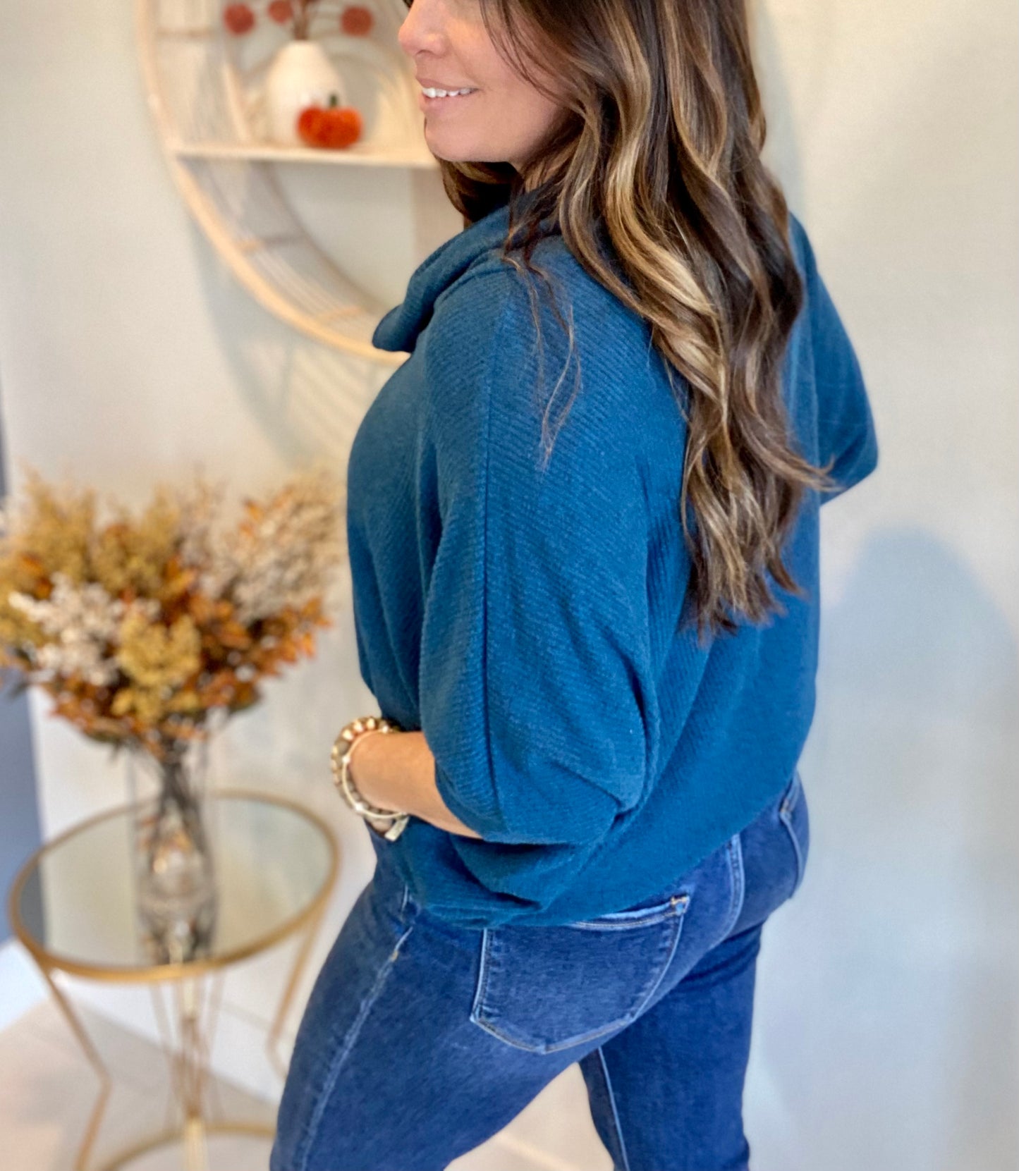 Dolman Sleeve Sweater - Best Seller - Ink Blue