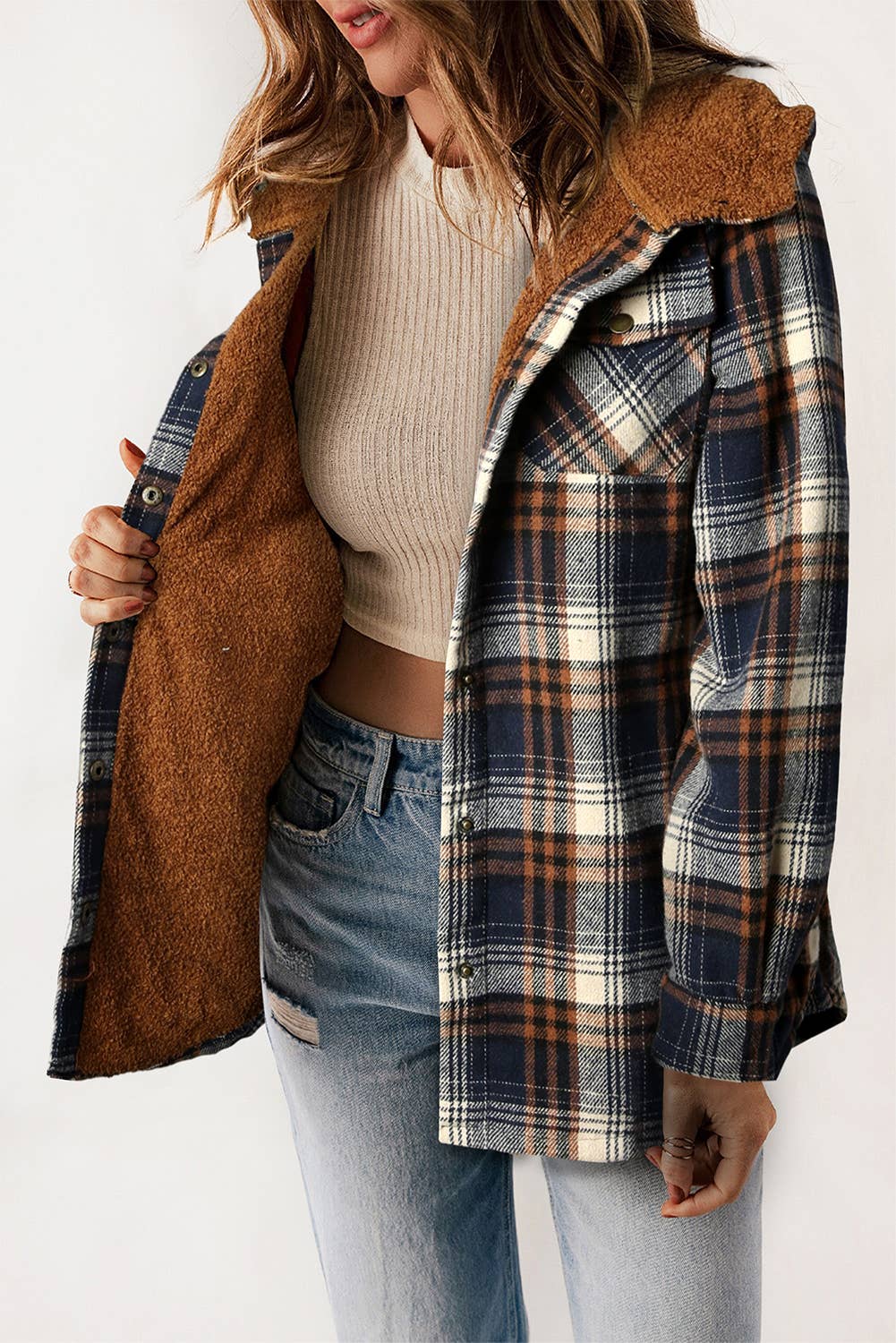 Plaid Sherpa Shacket