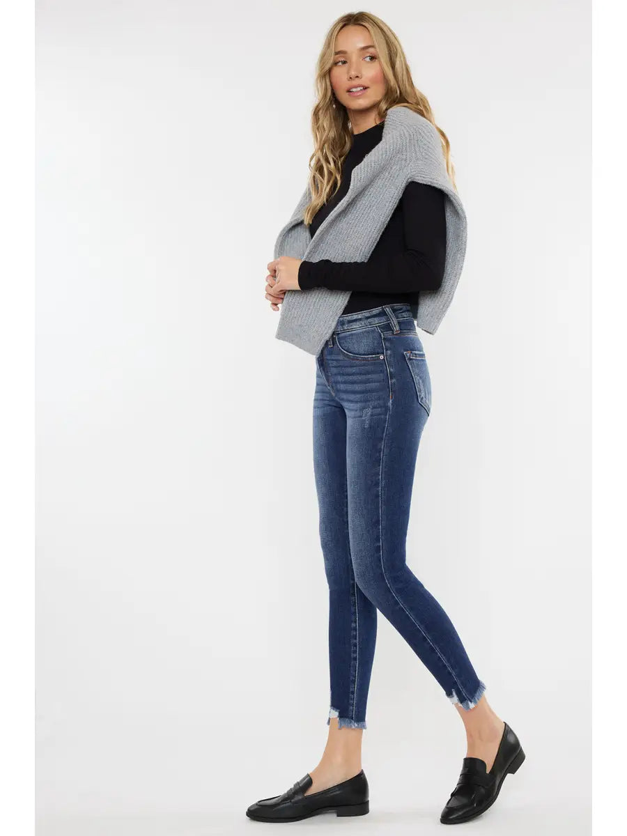 Leo High Rise Ankle Jeans