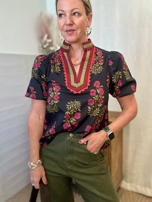 Floral Prep Blouse
