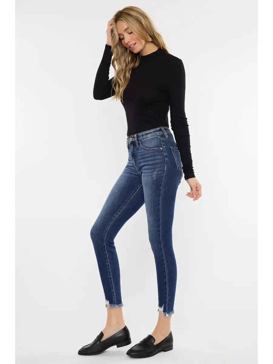 Leo High Rise Ankle Jeans