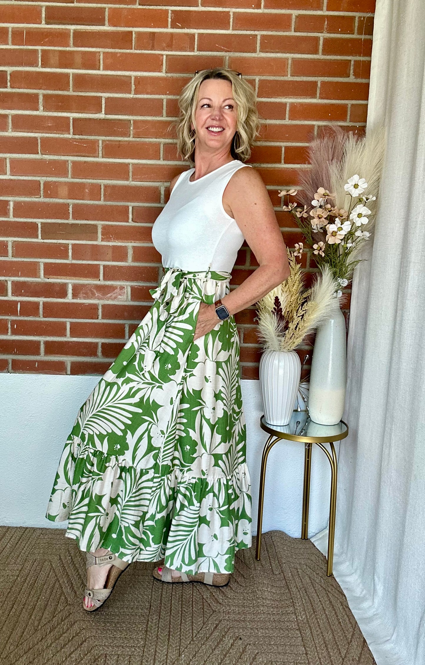 Combo Floral Maxi Dress