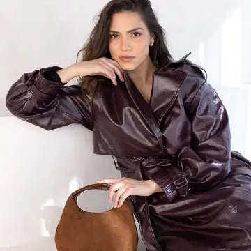 Mckenna Faux Suede Bucket Bag