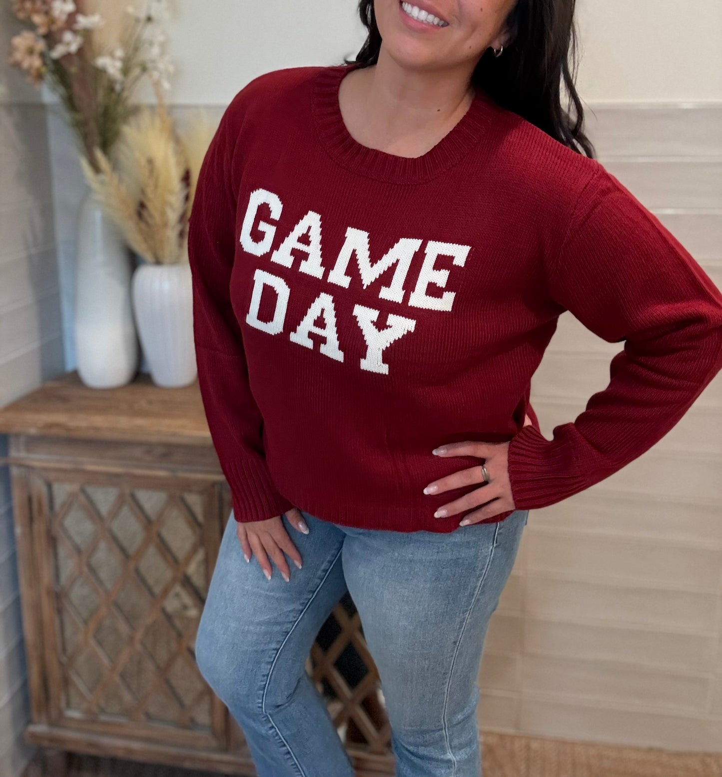 Maroon Game Day Sweater