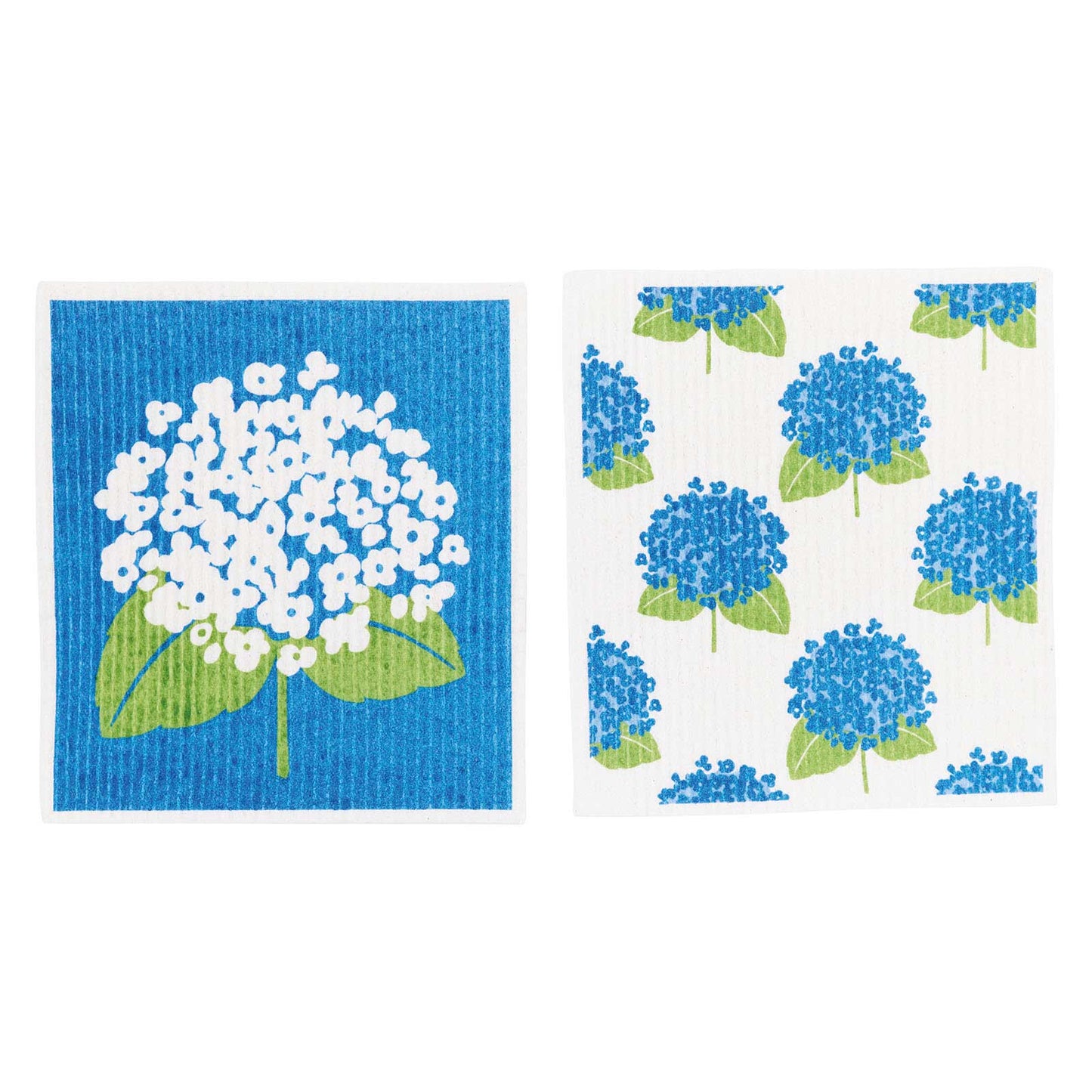 Reusable Sponge-Cloth - Hydrangea - Set of 2