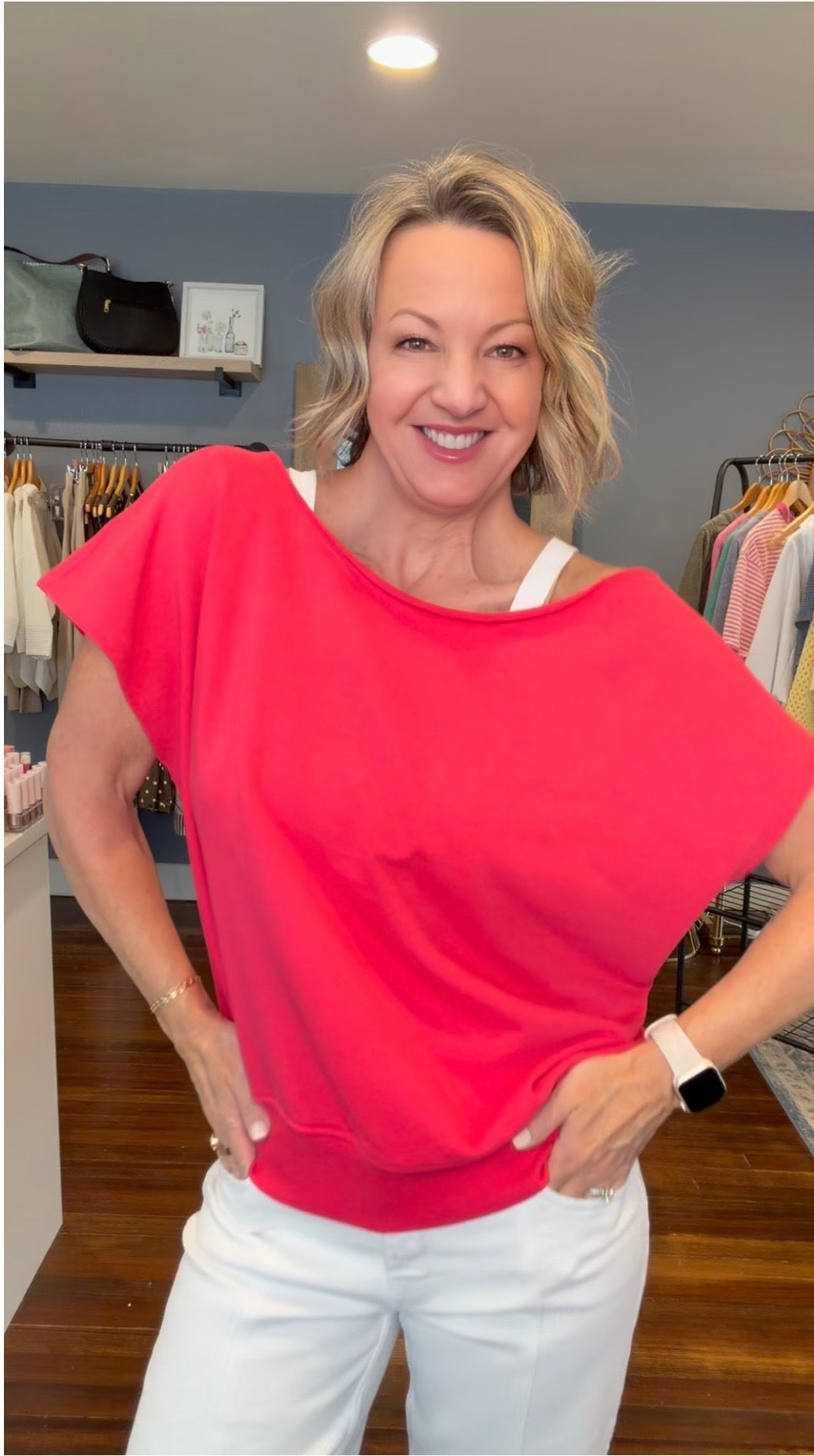 French Terry Sweatshirts - Pink