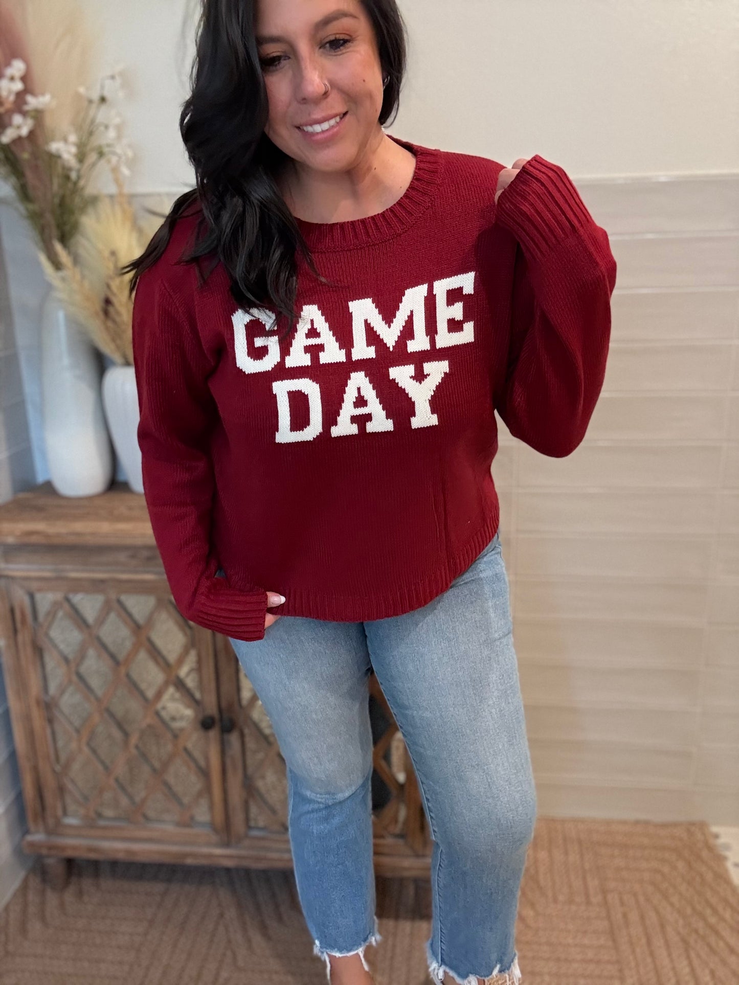 Maroon Game Day Sweater