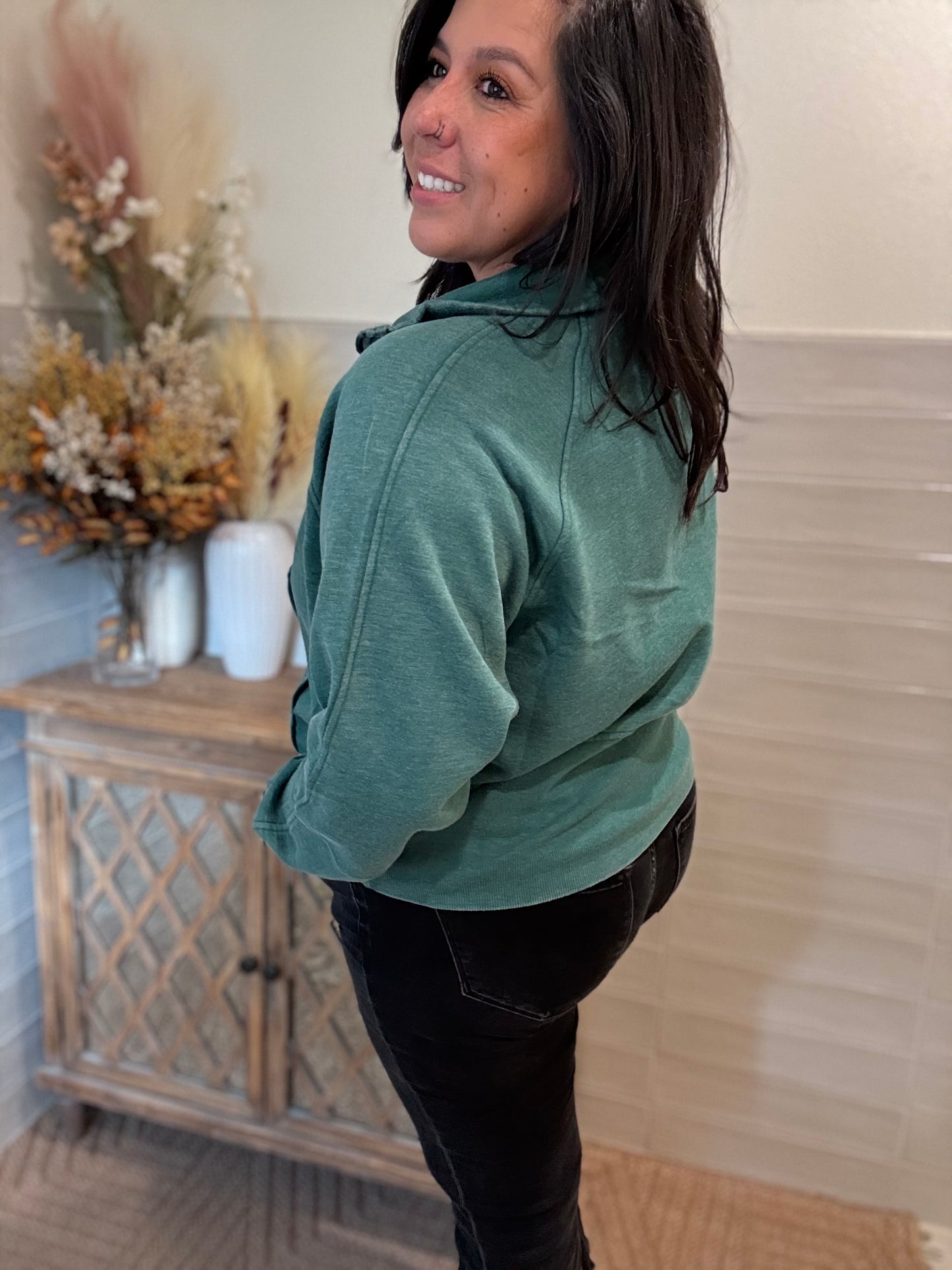 Dk Green Cozy Sweatshirt