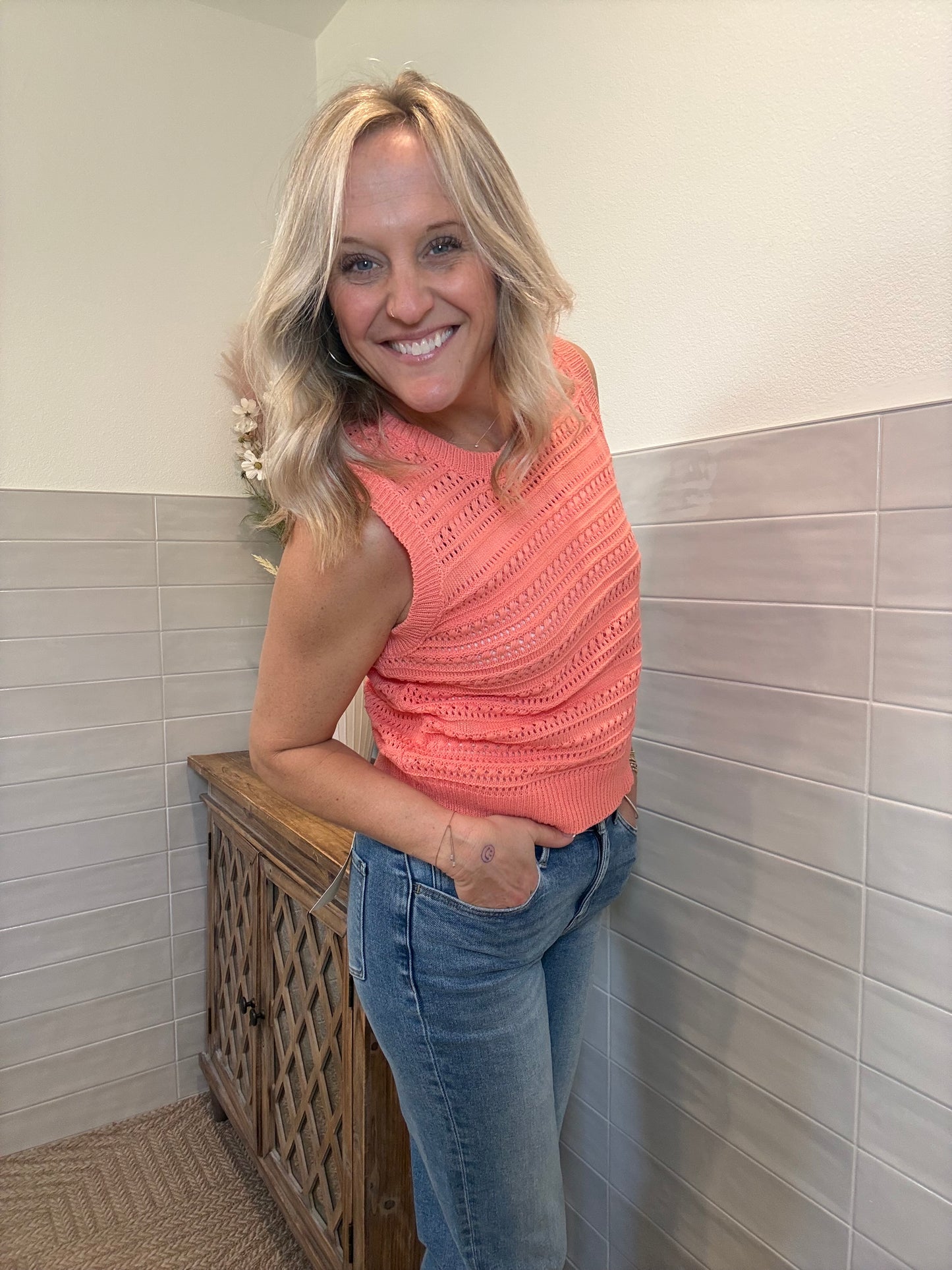 Crochet Knit Sweater