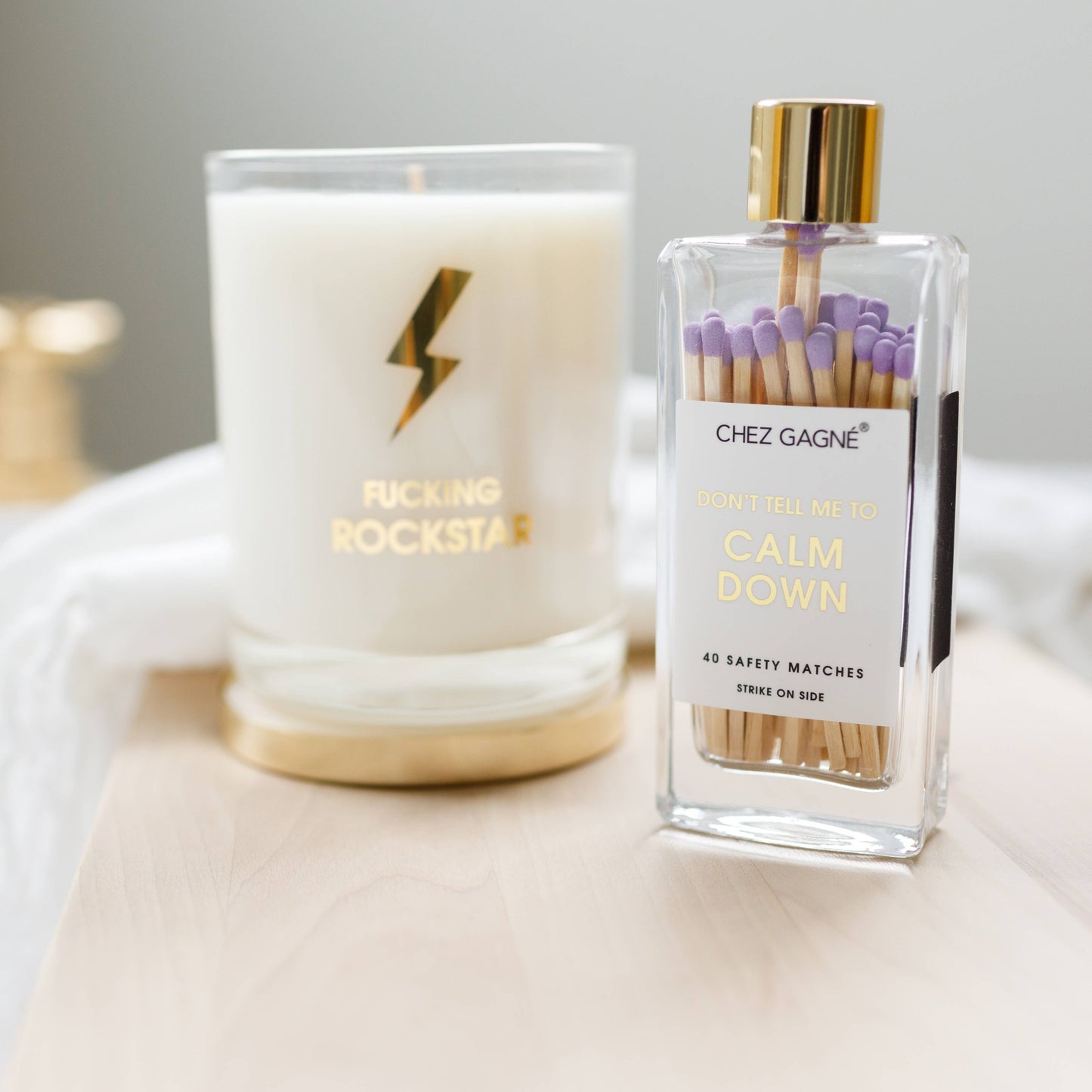 Don't Tell Me To Calm Down Matches - Glass Bottle Matchsticks