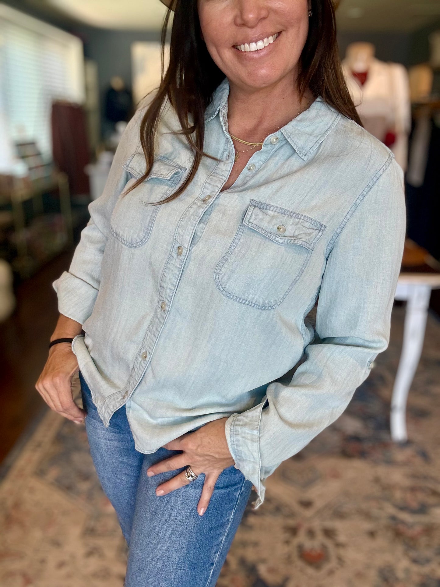 Denim Beau Shirt - Restocked