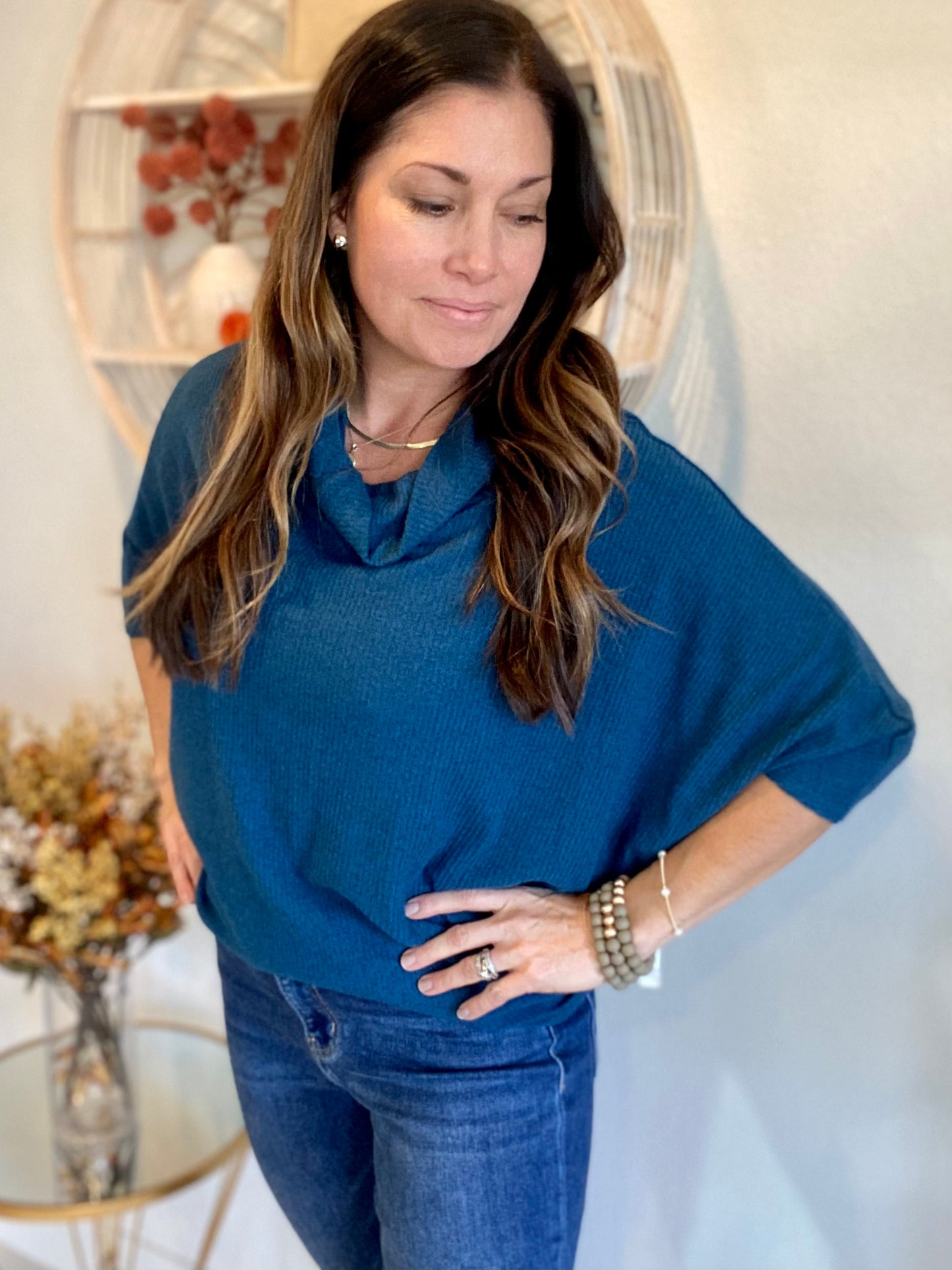 Dolman Sleeve Sweater - Best Seller - Ink Blue