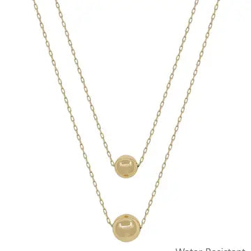 WR Layered Ball Necklace