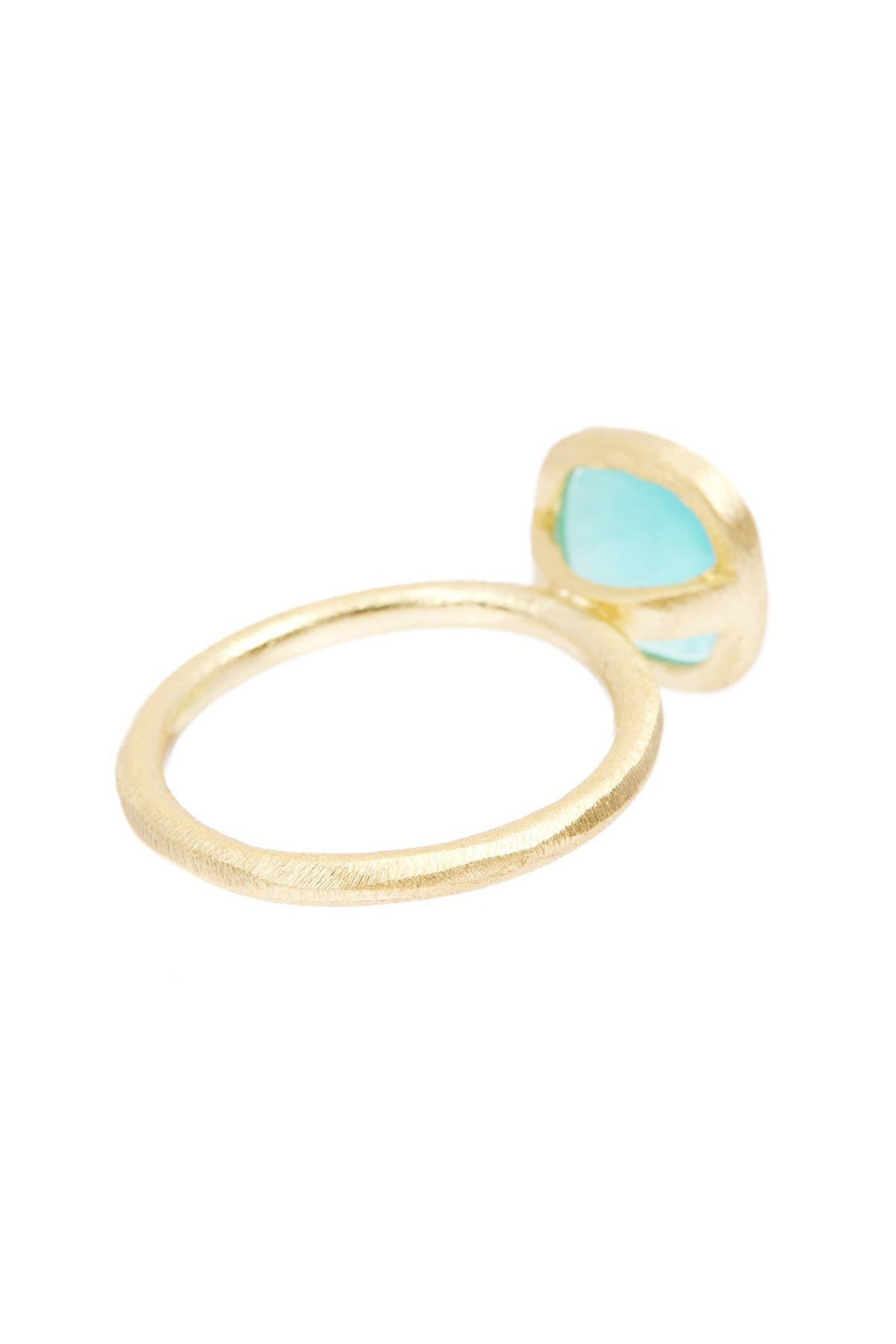 Amazonite Crystal Halo Ring