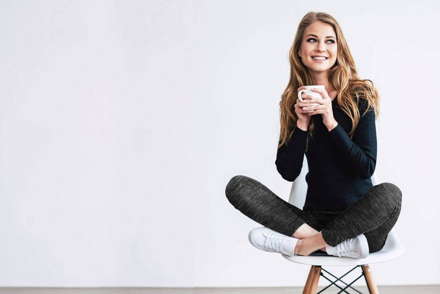 Fleece Lined Leggings - Black