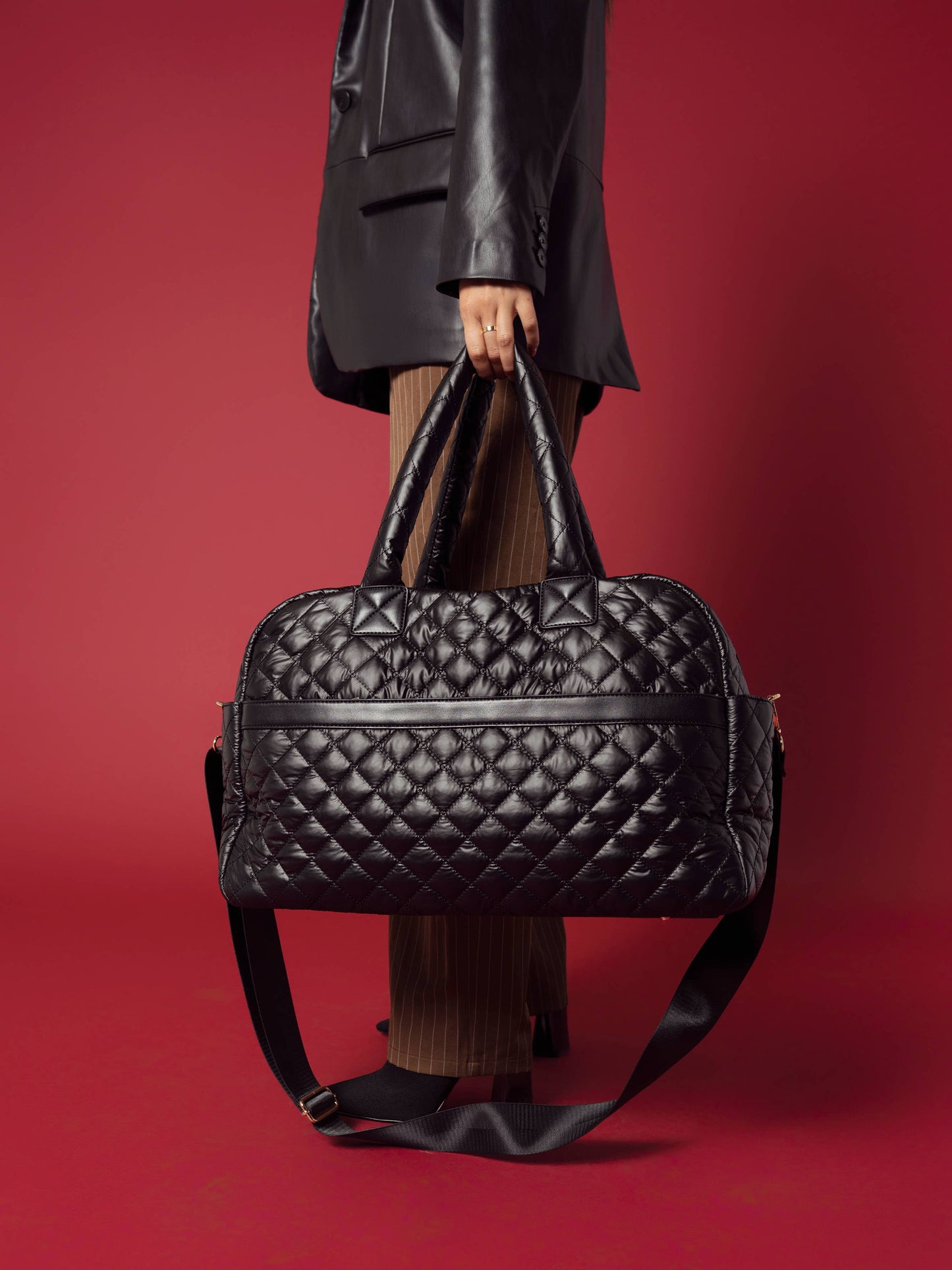 Quilted Nylon Weekender