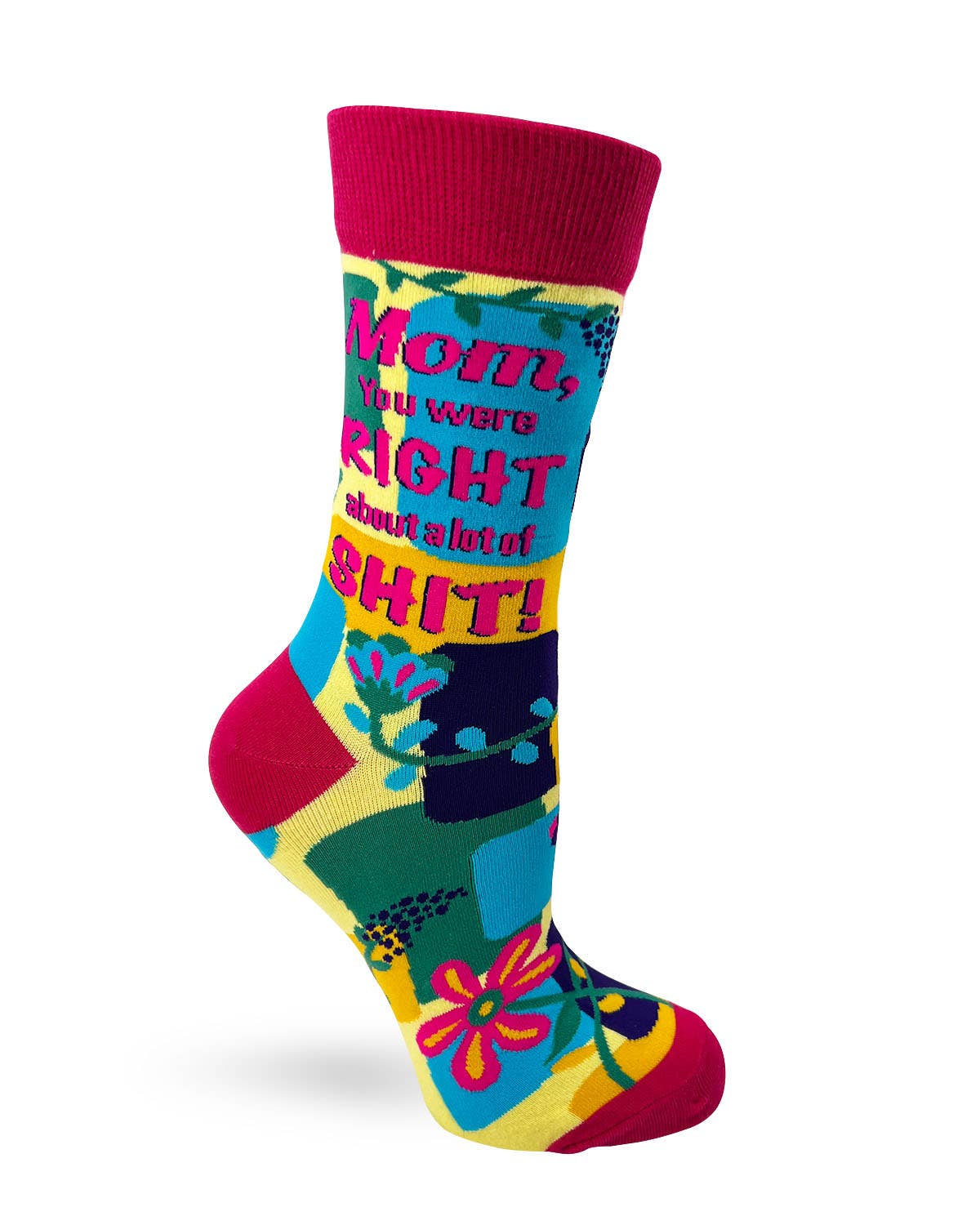 Mom, You Were Right About a Lot of Shit - Funny Ladies' Socks