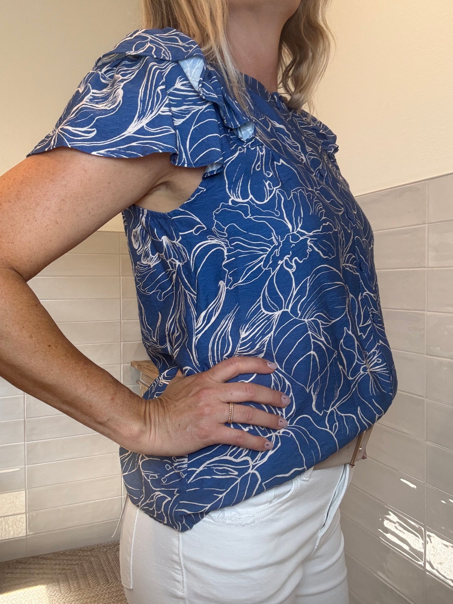 Cobalt Navy Blouse