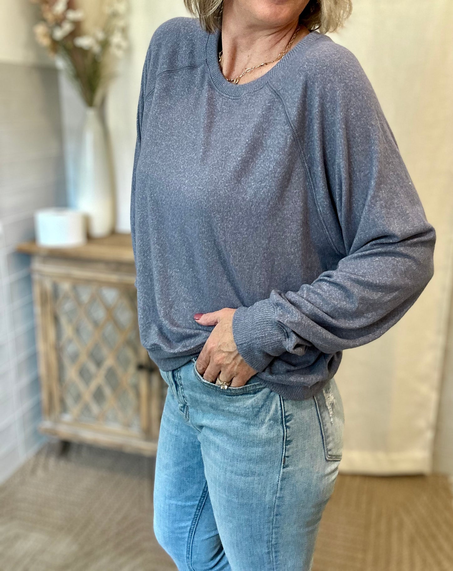Soft Long Sleeve Shirt - Denim